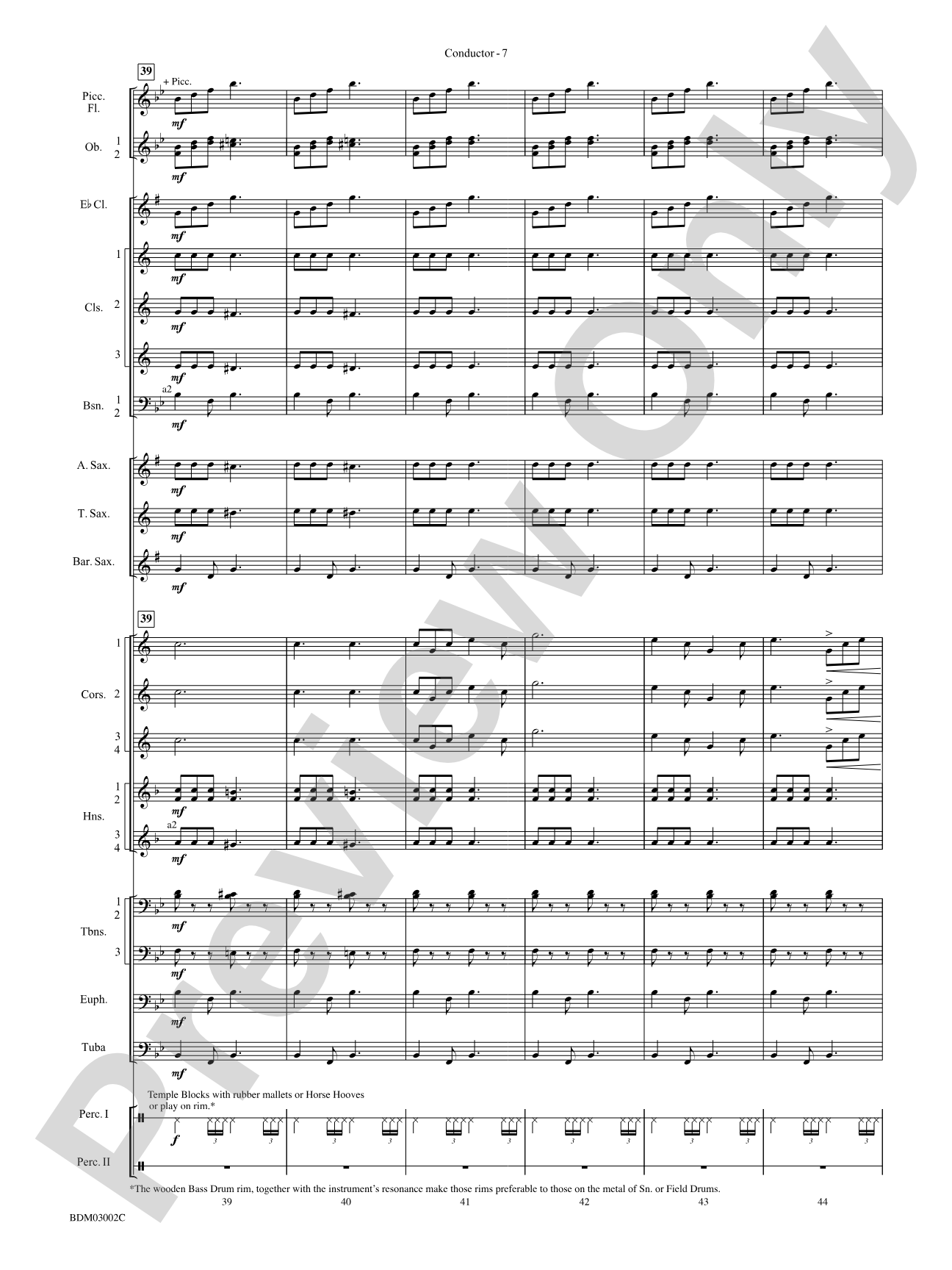 Sabre and Spurs (March of the American Cavalry): Concert Band Conductor Score & Parts