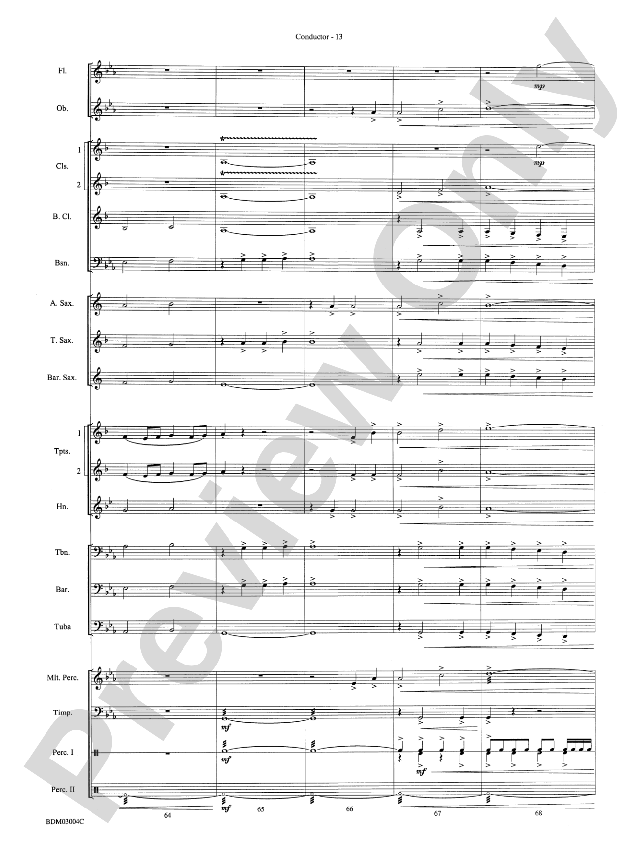 In the Valley of the Ancients: Concert Band Conductor Score & Parts