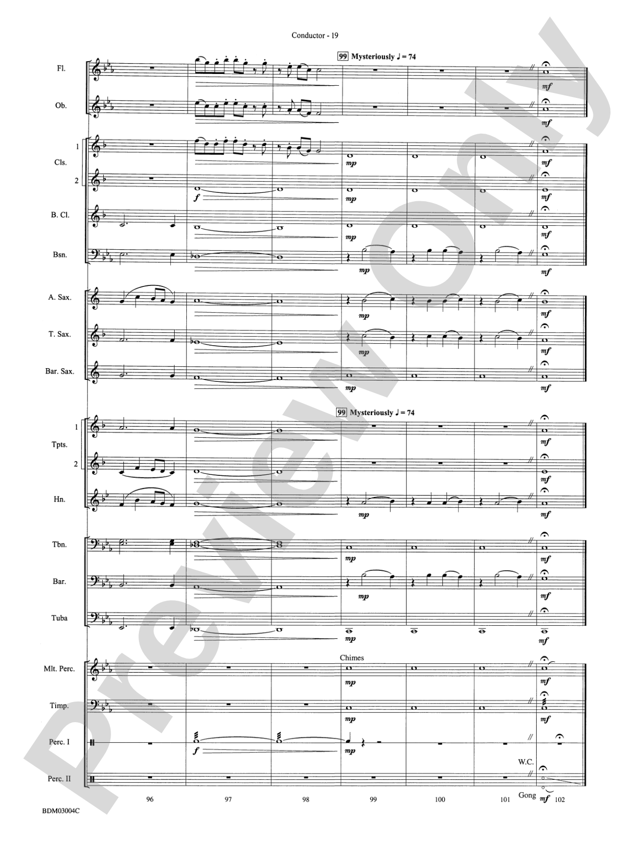 In the Valley of the Ancients: Concert Band Conductor Score & Parts