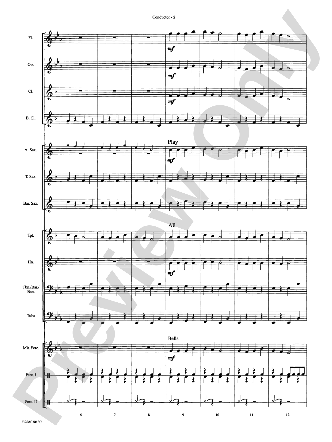 Angels We Have Heard on High: Concert Band Conductor Score & Parts