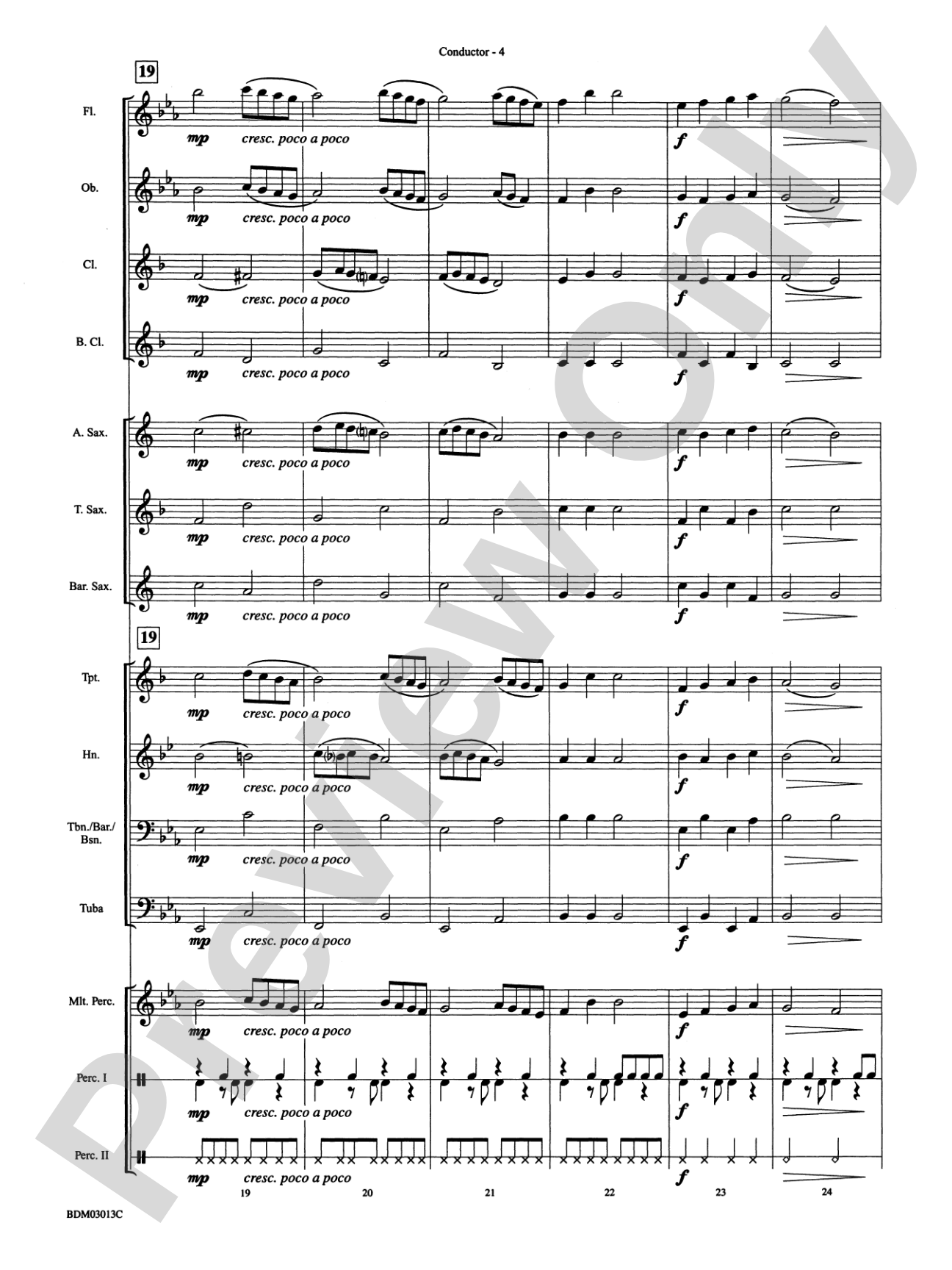 Angels We Have Heard on High: Concert Band Conductor Score & Parts