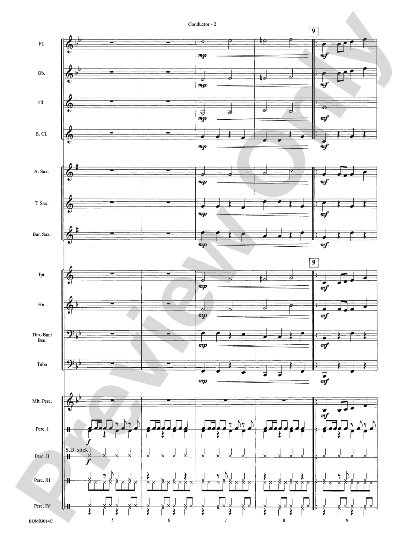 Hot Tamales (Percussion Feature): Concert Band Conductor Score & Parts