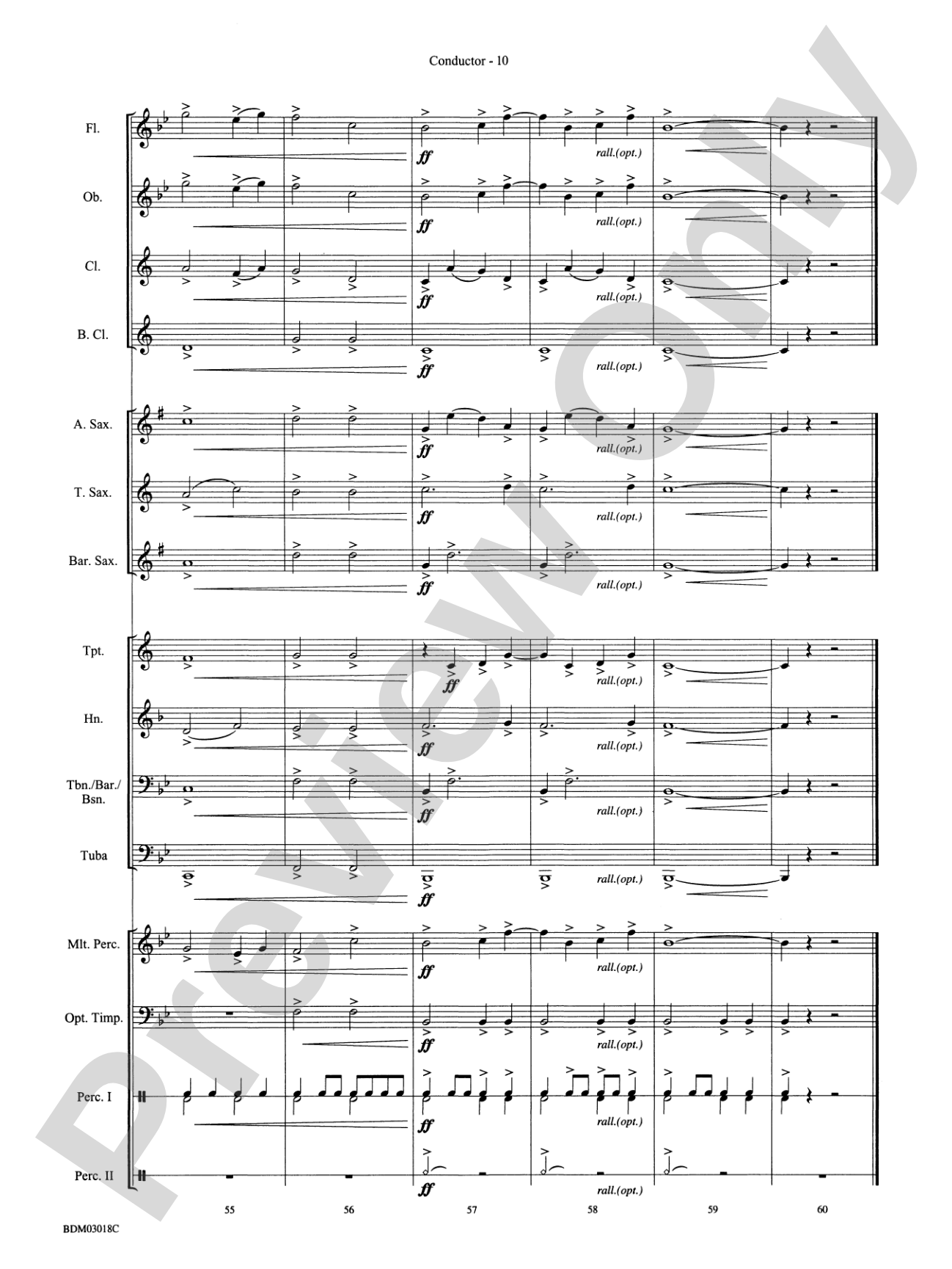 Dimensions: Concert Band Conductor Score & Parts