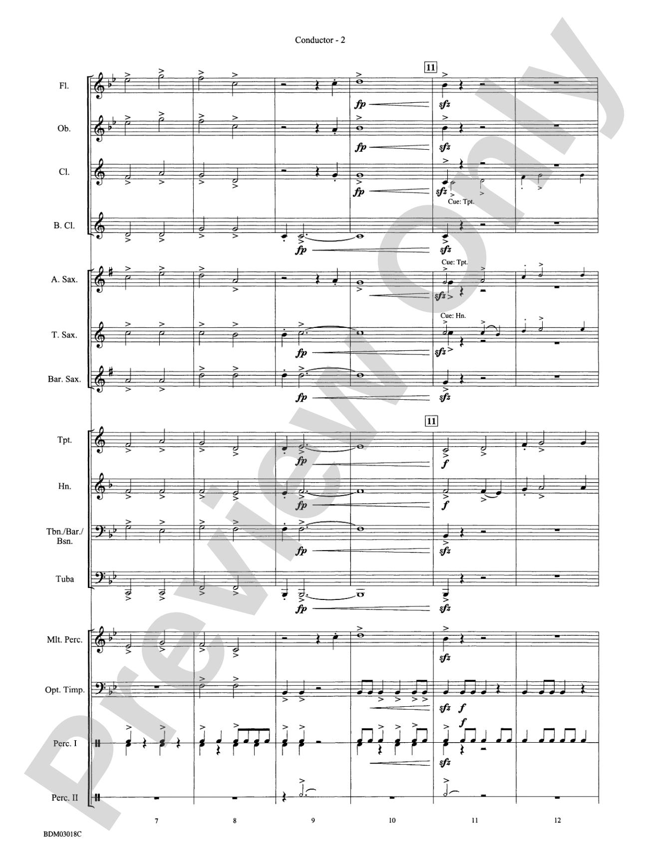 Dimensions: Concert Band Conductor Score & Parts