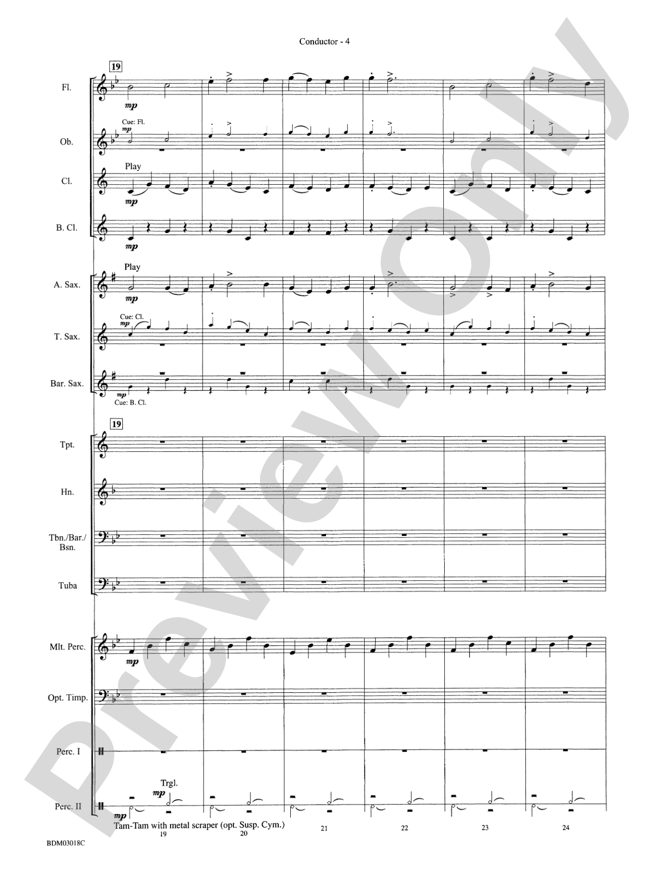 Dimensions: Concert Band Conductor Score & Parts