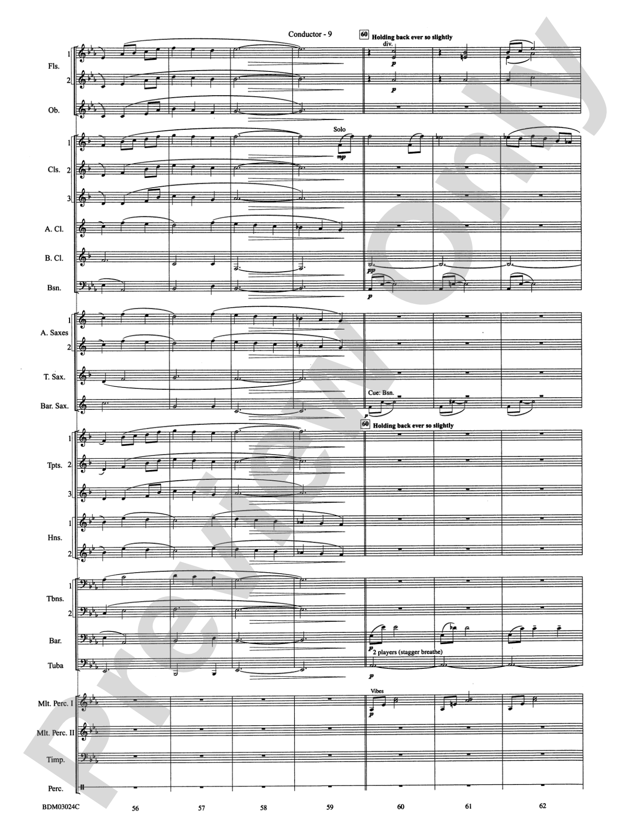 Winter Rhapsody: Concert Band Conductor Score & Parts