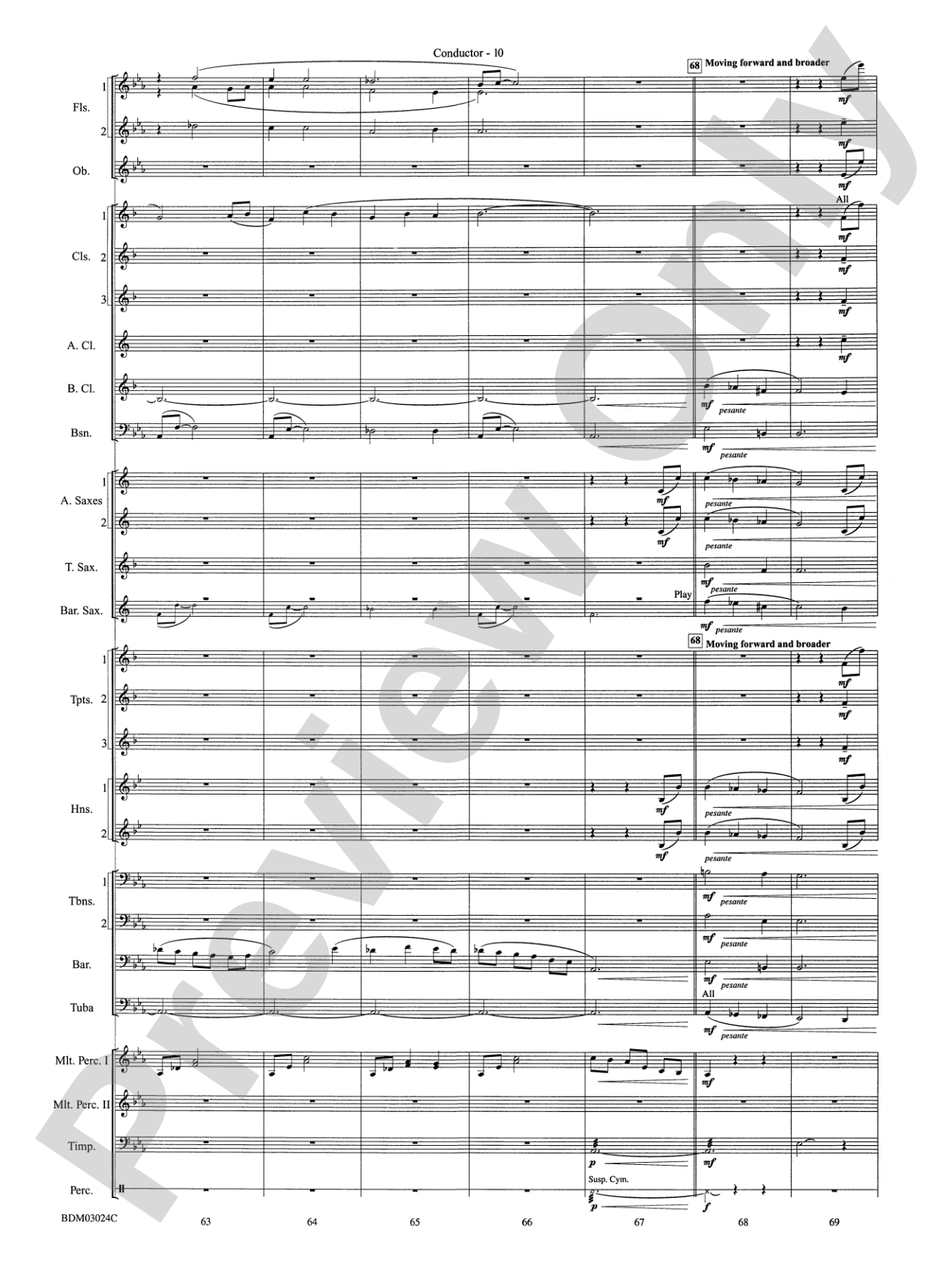 Winter Rhapsody: Concert Band Conductor Score & Parts