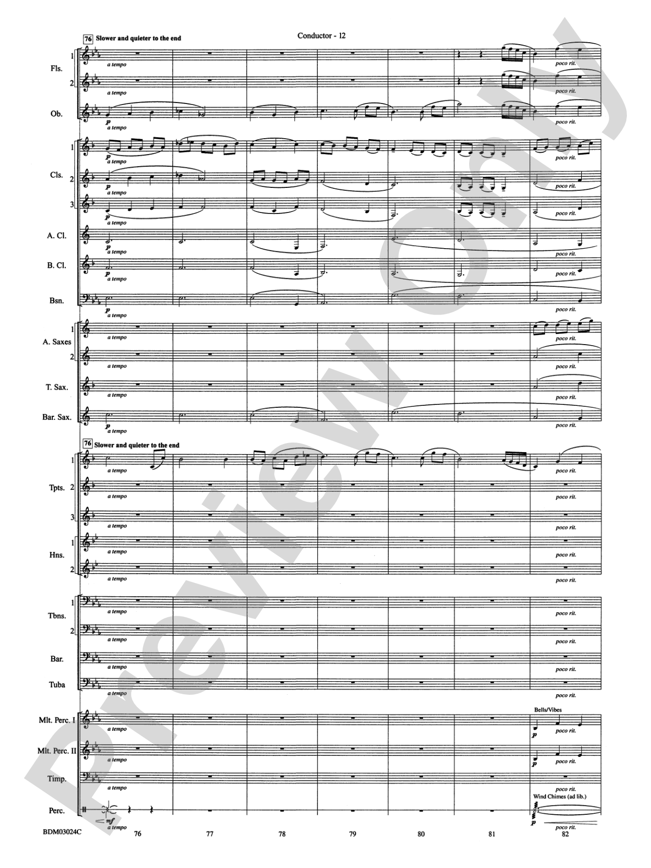 Winter Rhapsody: Concert Band Conductor Score & Parts