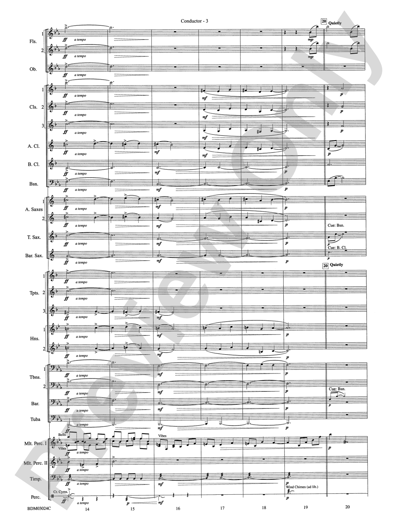 Winter Rhapsody: Concert Band Conductor Score & Parts