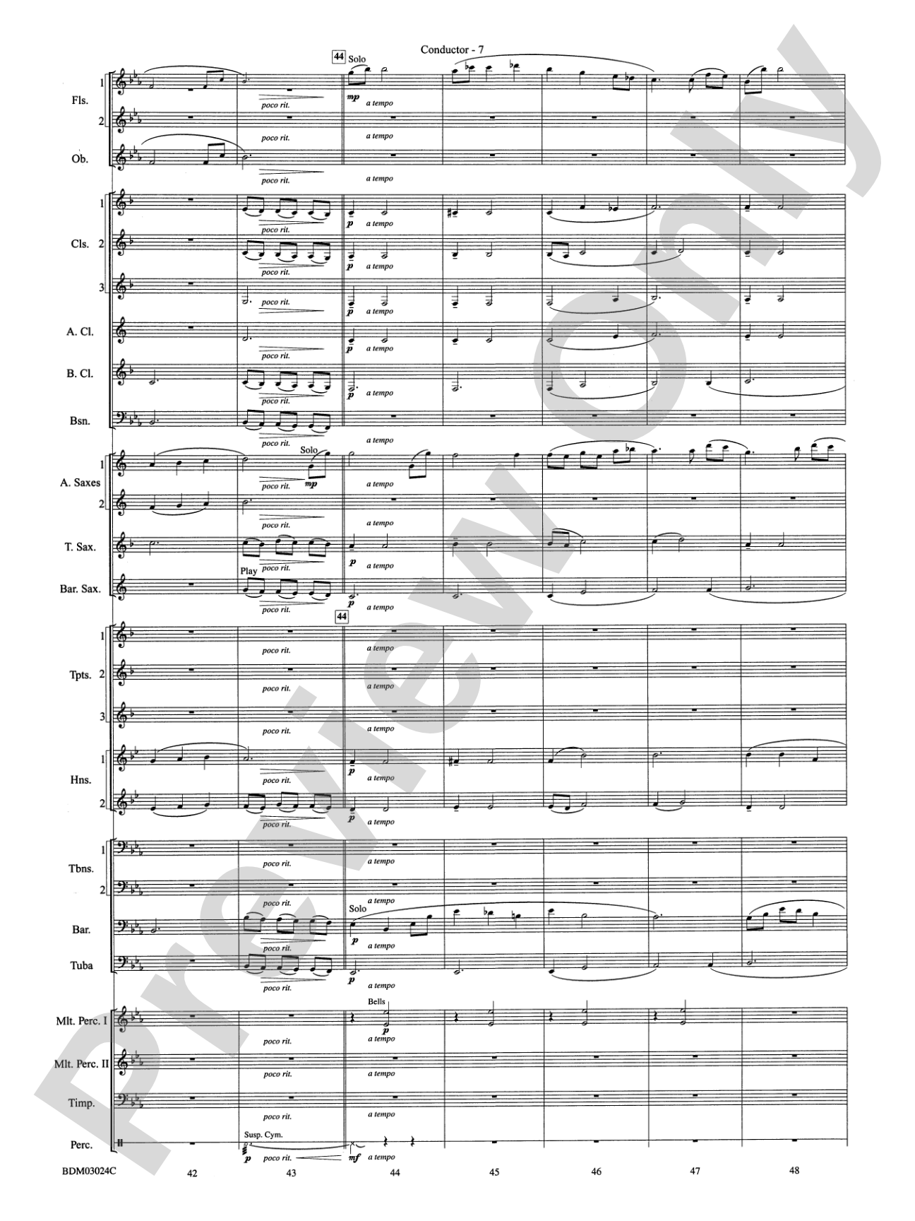 Winter Rhapsody: Concert Band Conductor Score & Parts