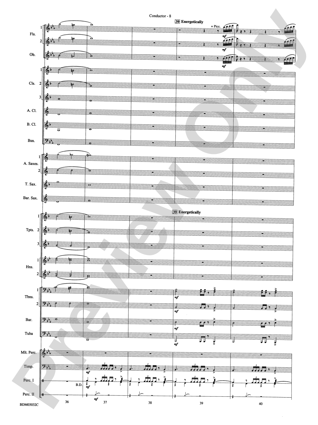 In Their Honor: Concert Band Conductor Score & Parts