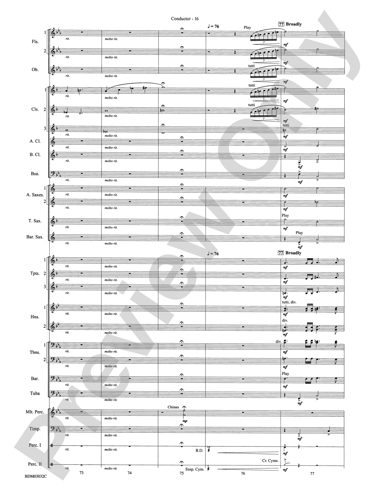 In Their Honor: Concert Band Conductor Score & Parts