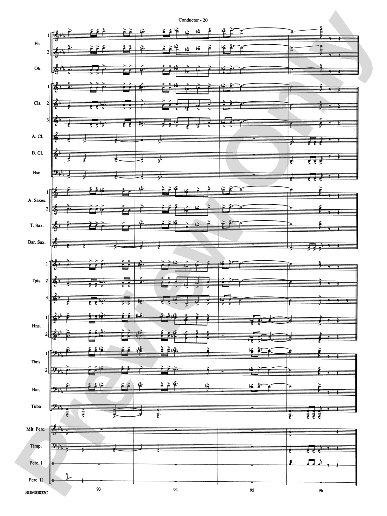 In Their Honor: Concert Band Conductor Score & Parts