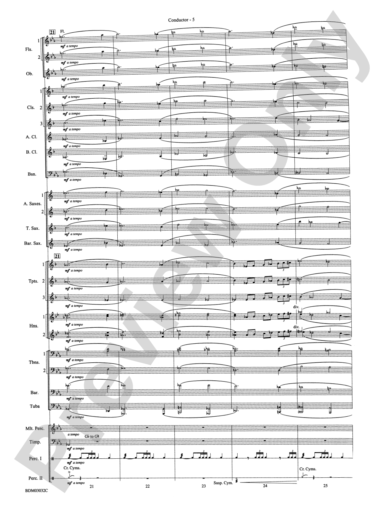 In Their Honor: Concert Band Conductor Score & Parts
