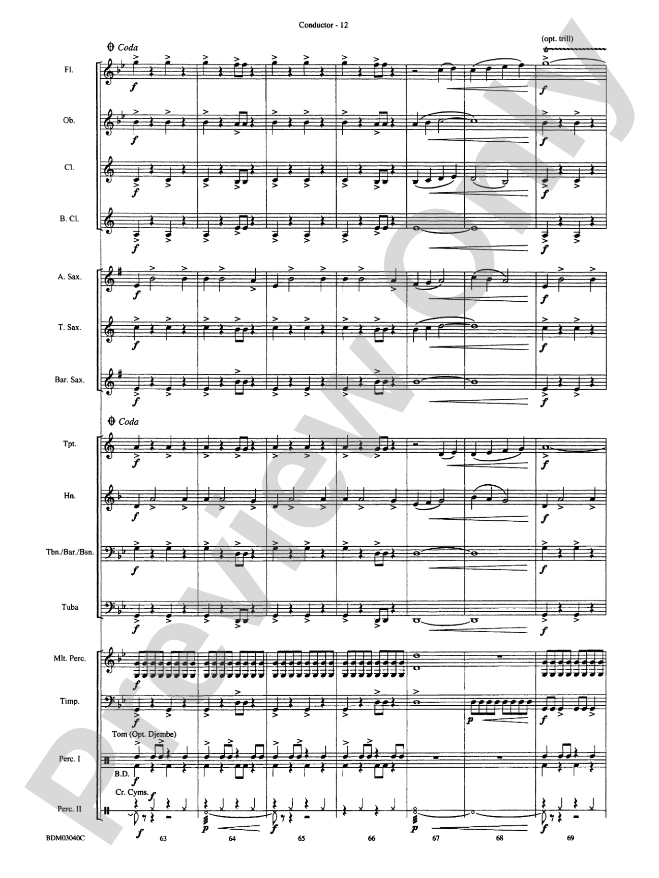 Three Faces of Kilimanjaro (Kibo, Mawenzi, and Shira): Concert Band Conductor Score & Parts