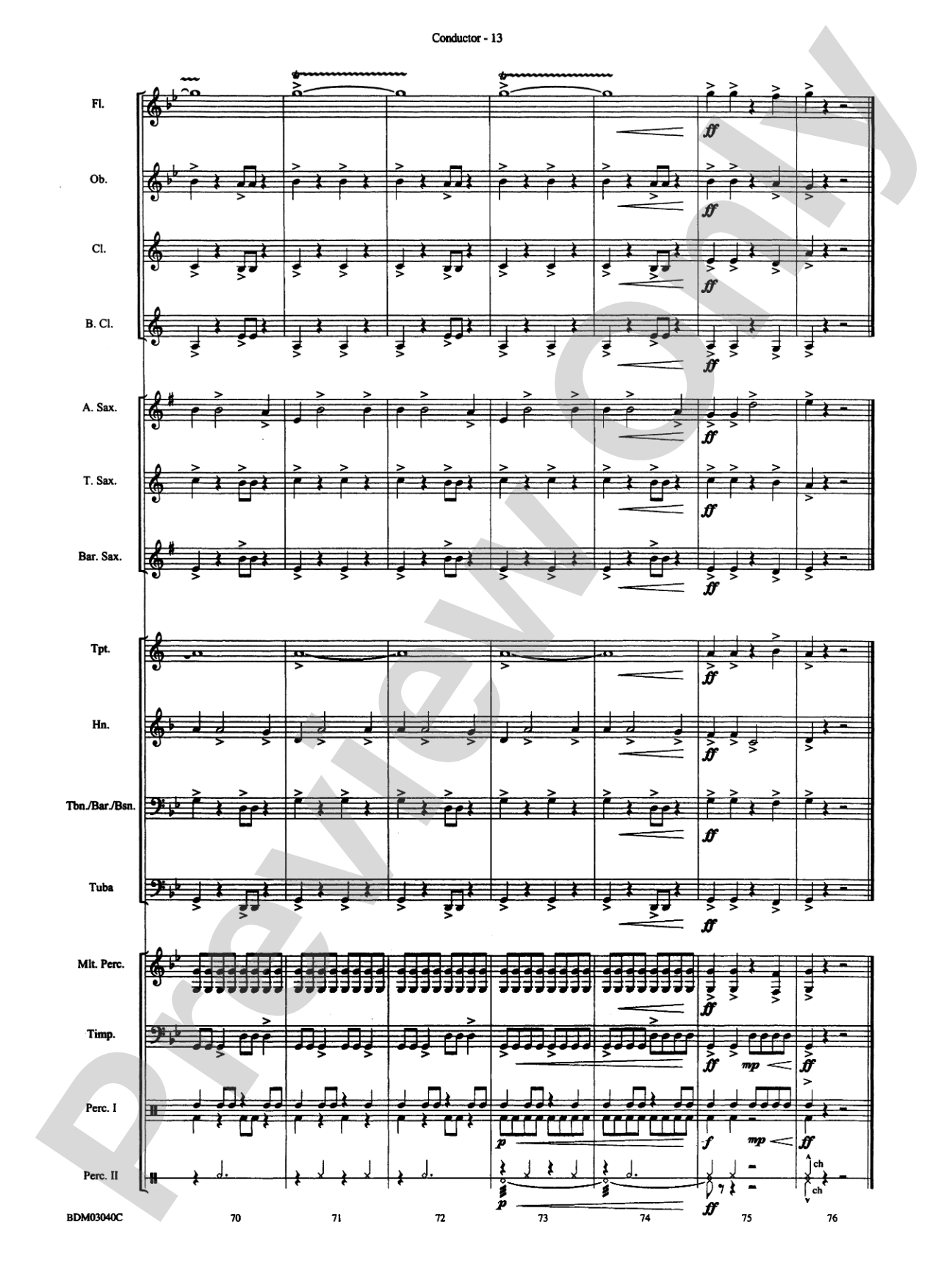 Three Faces of Kilimanjaro (Kibo, Mawenzi, and Shira): Concert Band Conductor Score & Parts