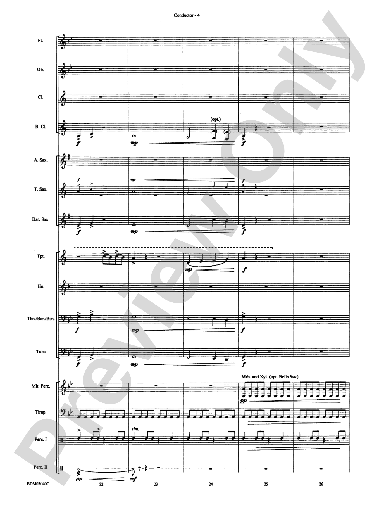 Three Faces of Kilimanjaro (Kibo, Mawenzi, and Shira): Concert Band Conductor Score & Parts