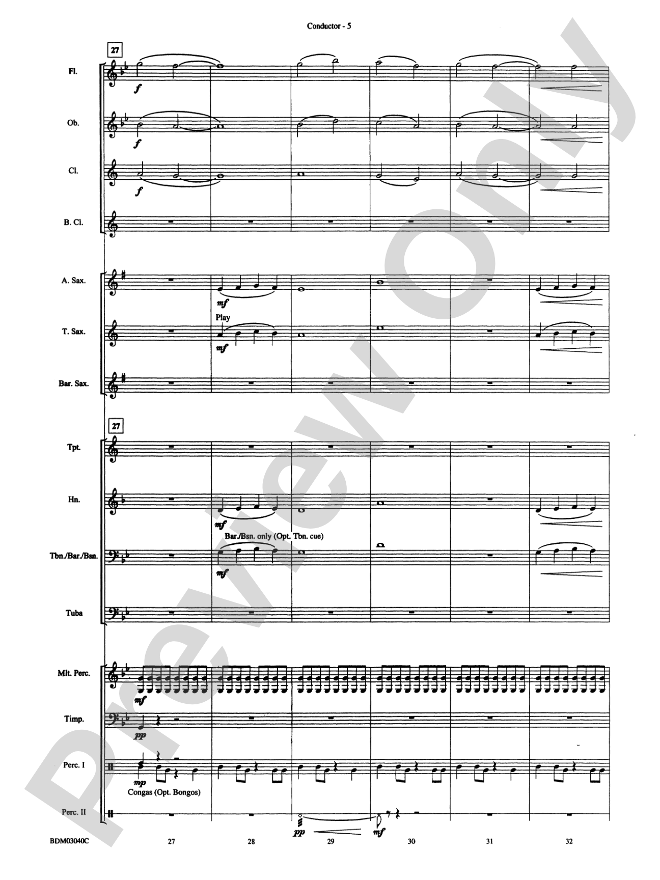 Three Faces of Kilimanjaro (Kibo, Mawenzi, and Shira): Concert Band Conductor Score & Parts