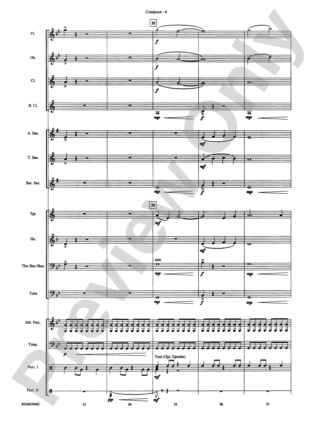 Three Faces of Kilimanjaro (Kibo, Mawenzi, and Shira): Concert Band Conductor Score & Parts