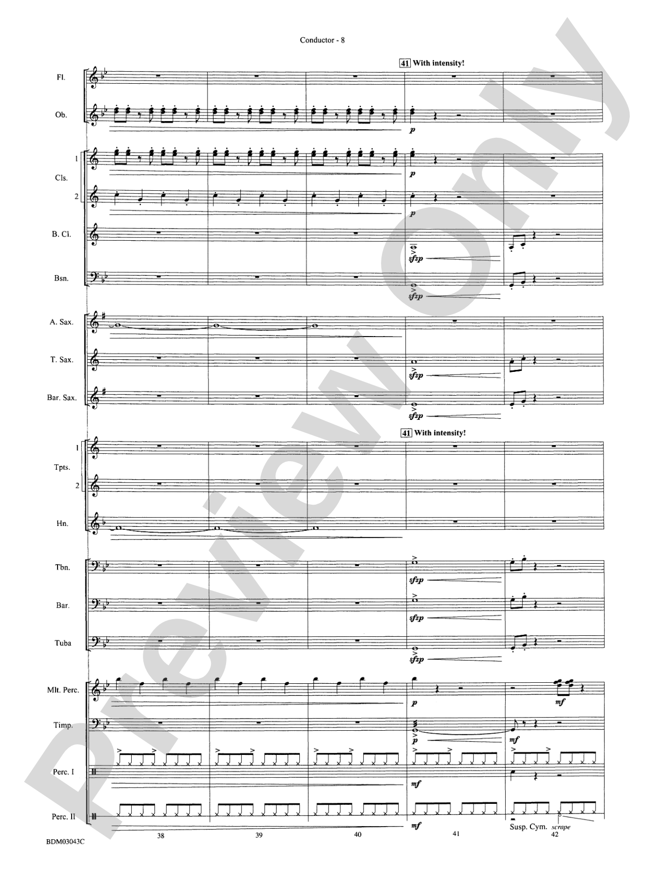 The Great Steamboat Race: Concert Band Conductor Score & Parts