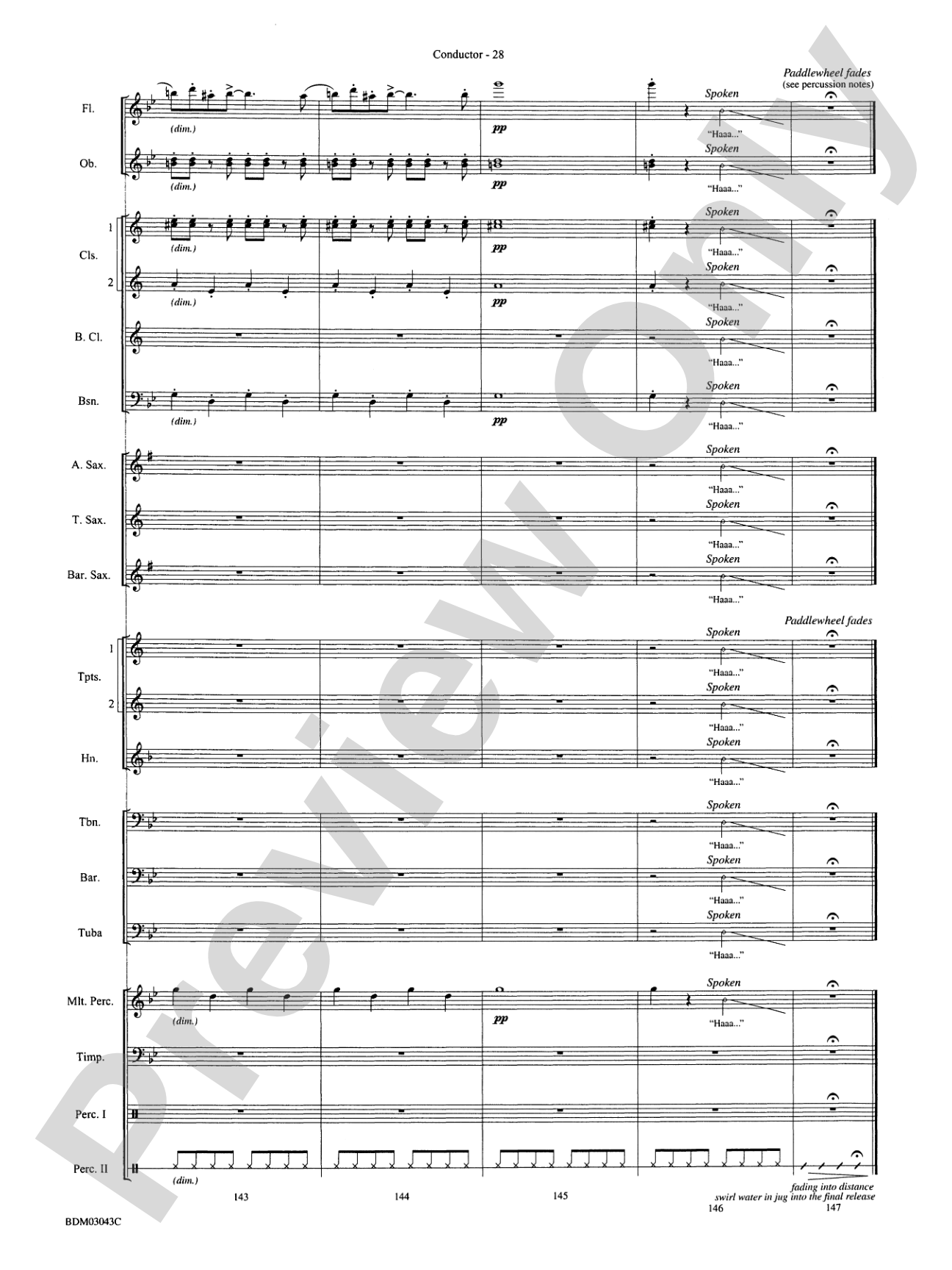 The Great Steamboat Race: Concert Band Conductor Score & Parts