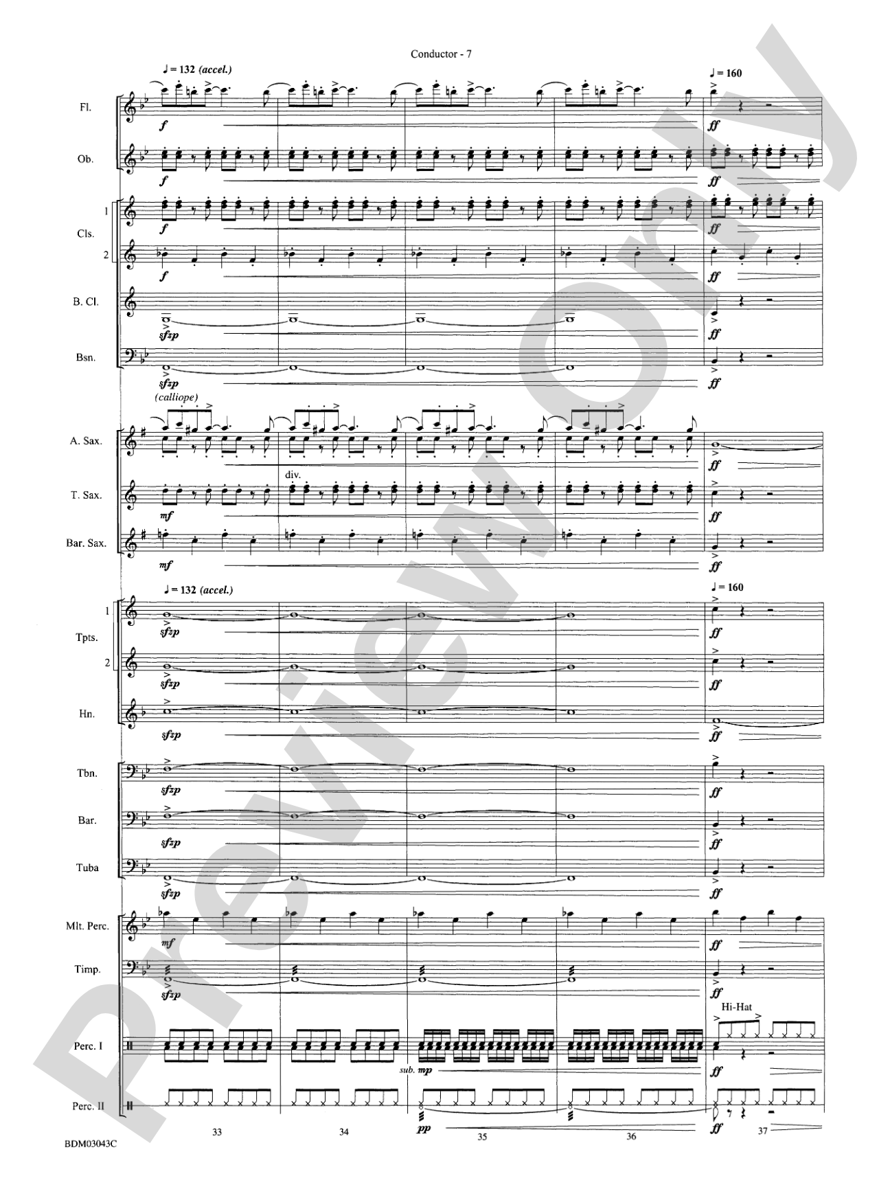 The Great Steamboat Race: Concert Band Conductor Score & Parts