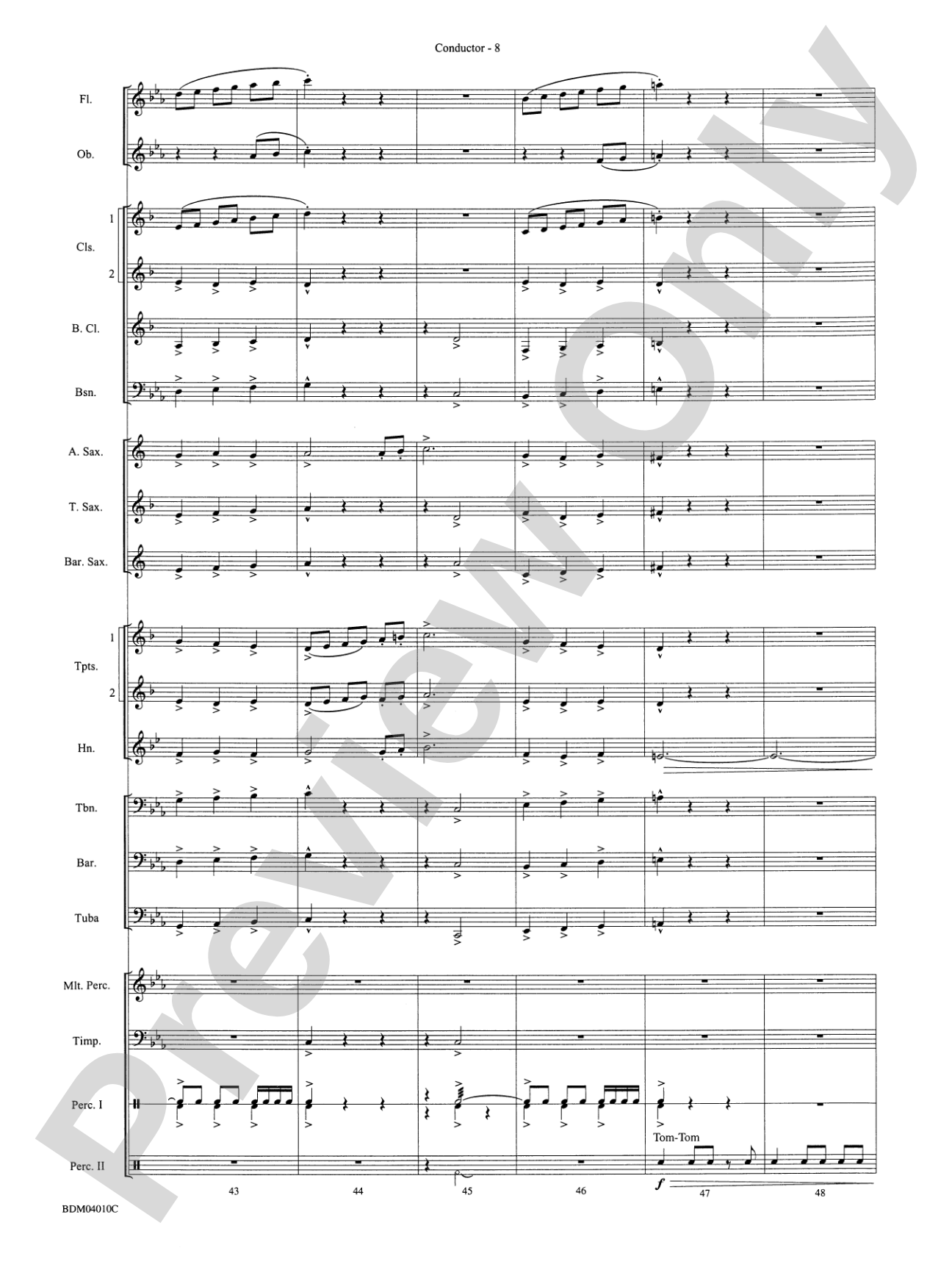 Contempo: Concert Band Conductor Score & Parts