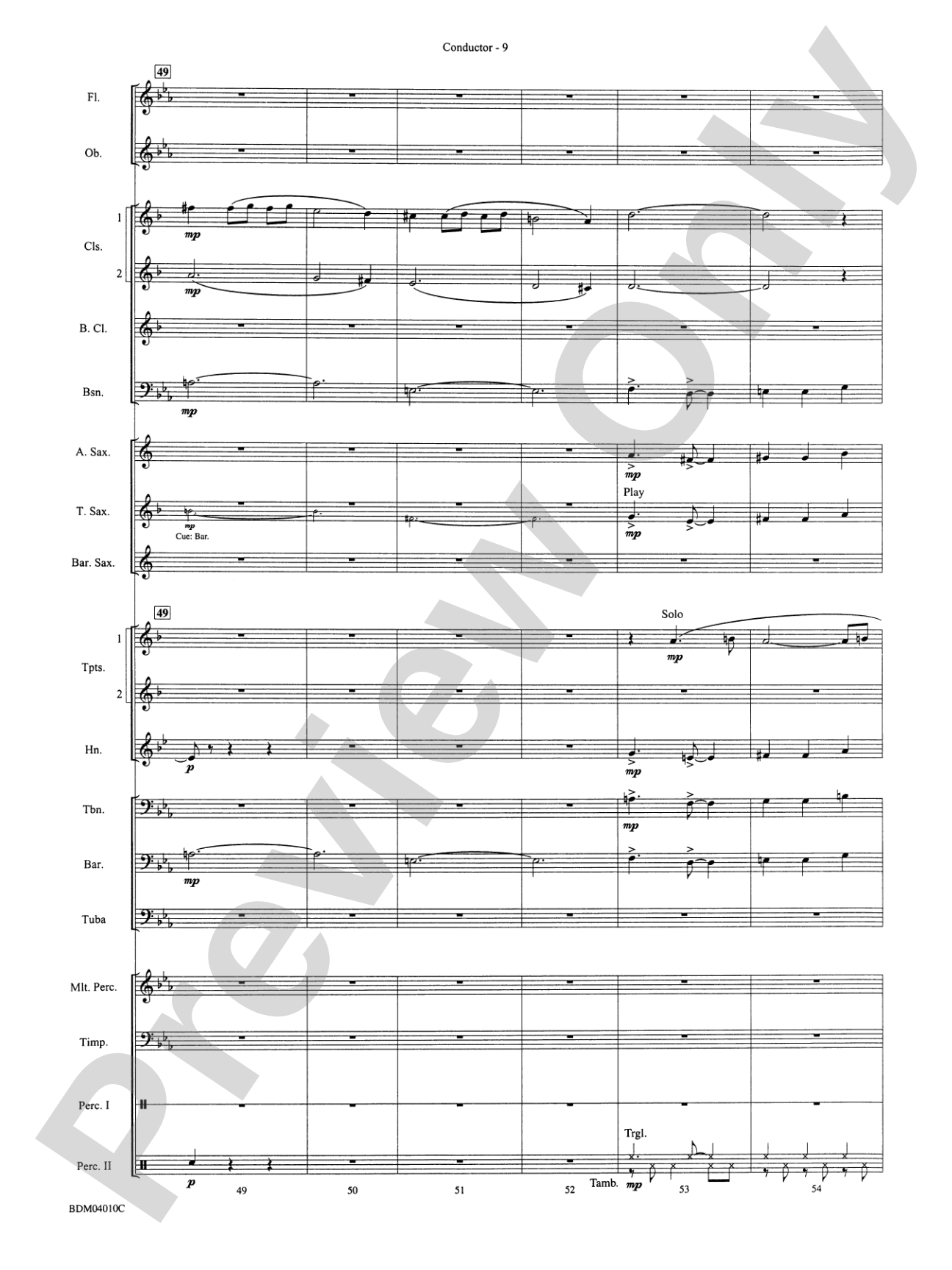 Contempo: Concert Band Conductor Score & Parts