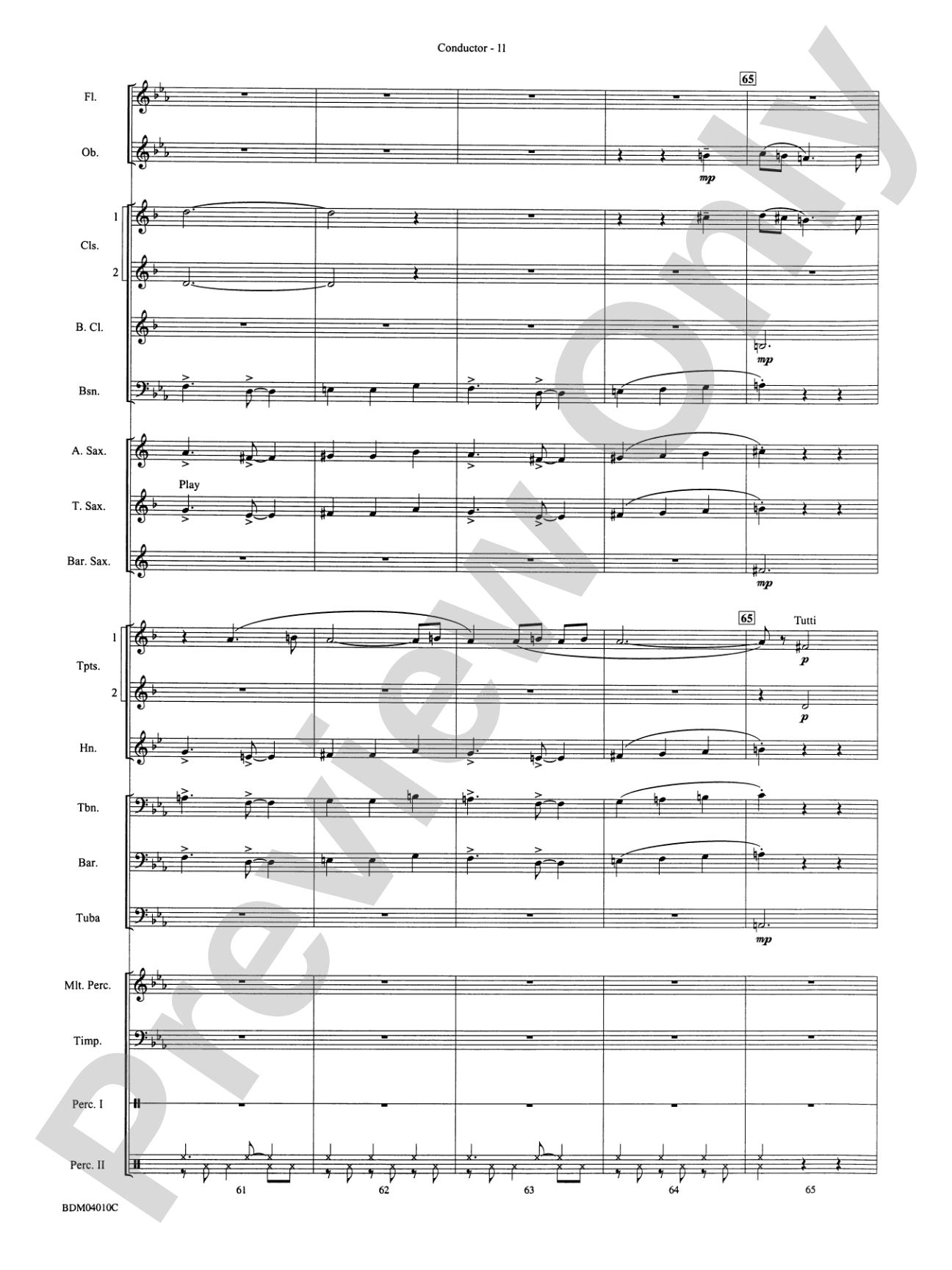 Contempo: Concert Band Conductor Score & Parts