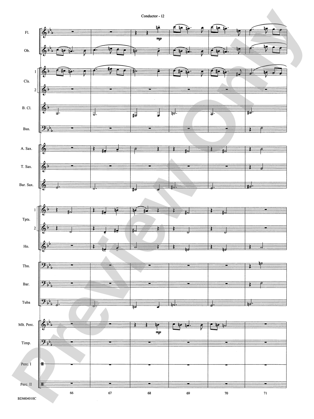 Contempo: Concert Band Conductor Score & Parts