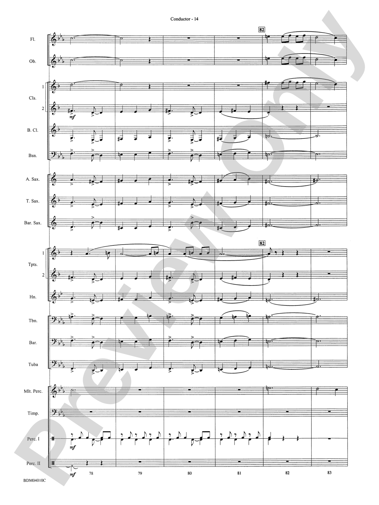 Contempo: Concert Band Conductor Score & Parts