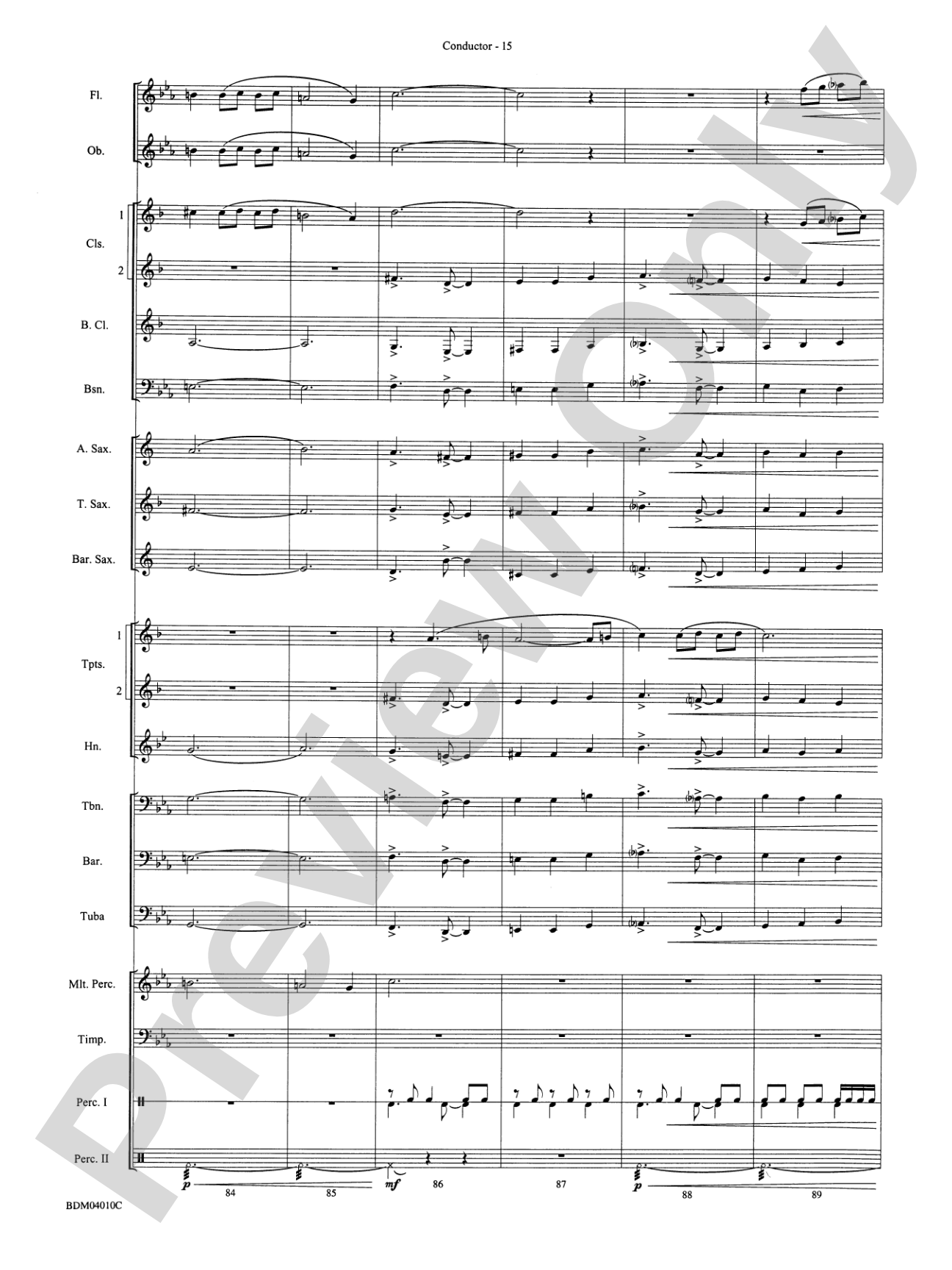 Contempo: Concert Band Conductor Score & Parts