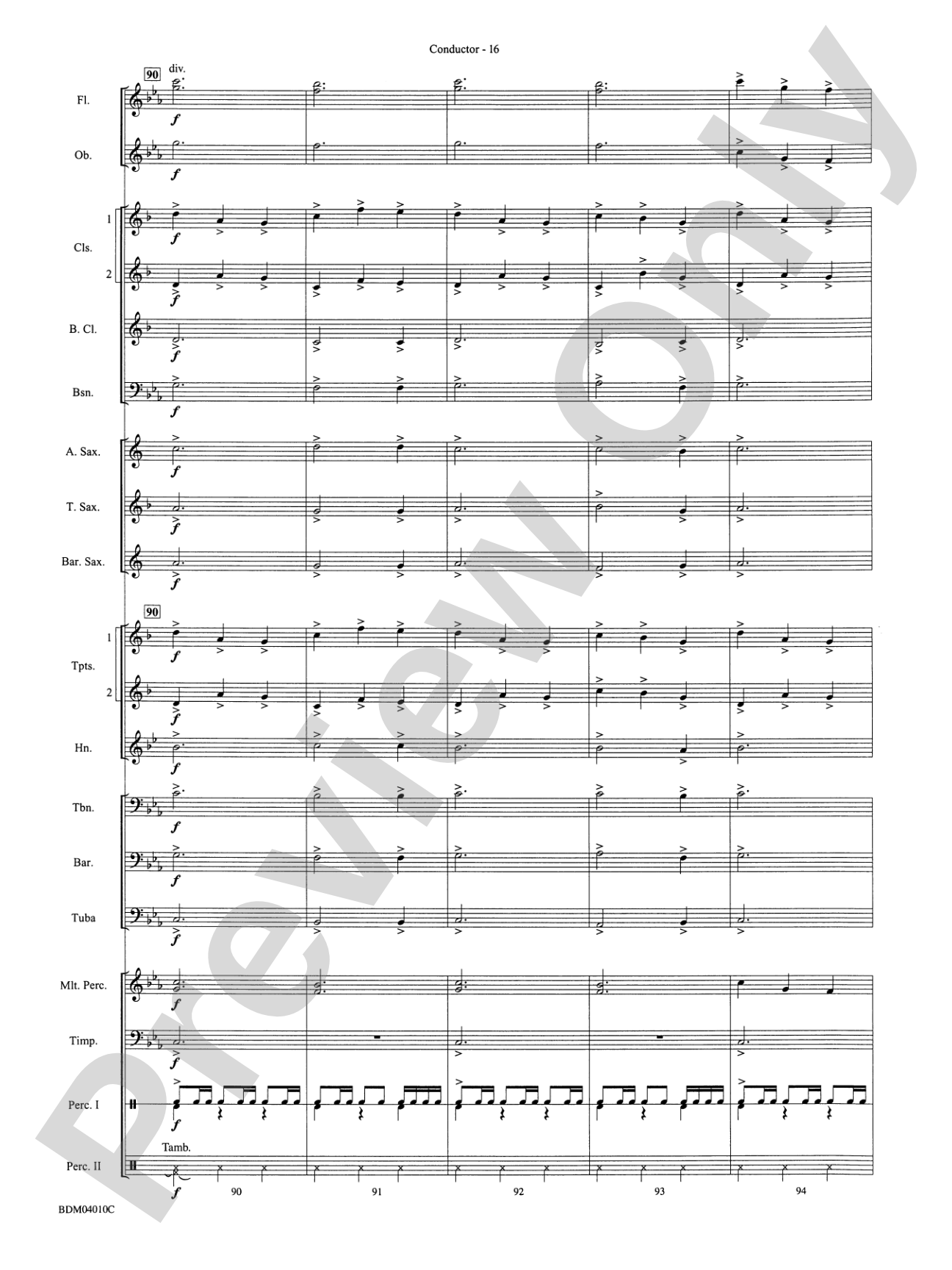 Contempo: Concert Band Conductor Score & Parts