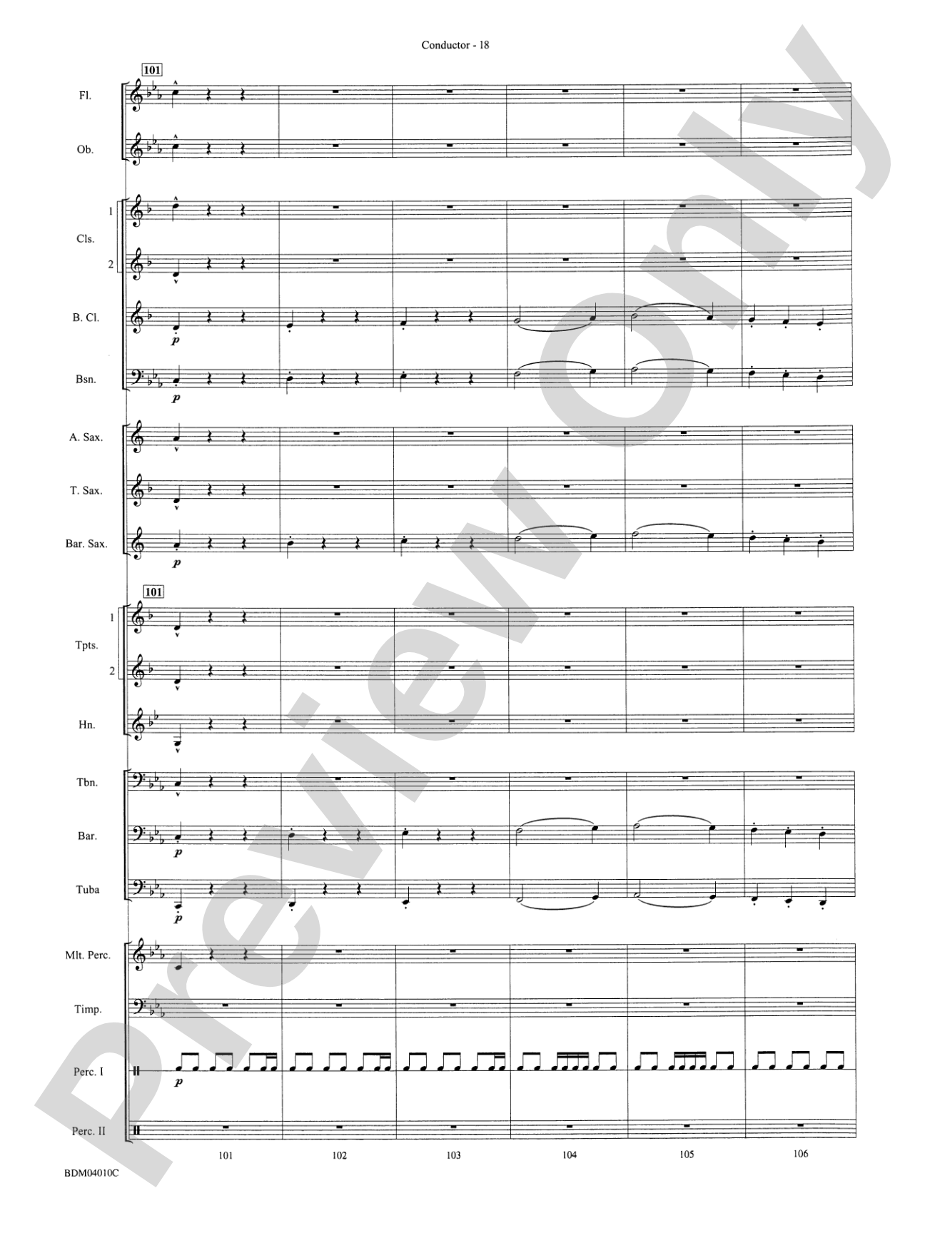Contempo: Concert Band Conductor Score & Parts