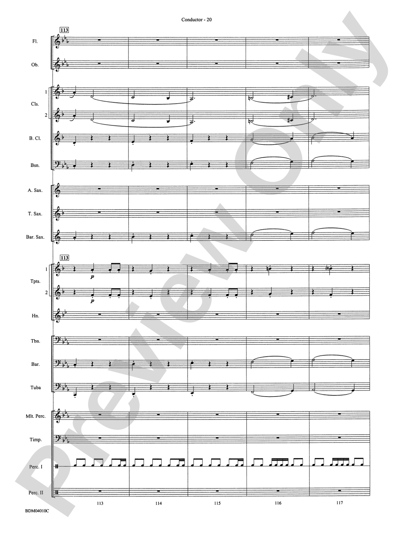 Contempo: Concert Band Conductor Score & Parts