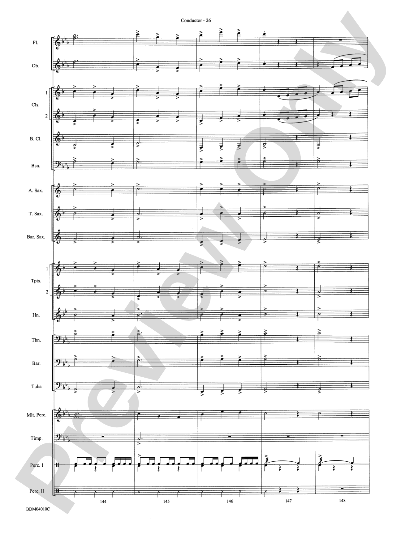 Contempo: Concert Band Conductor Score & Parts