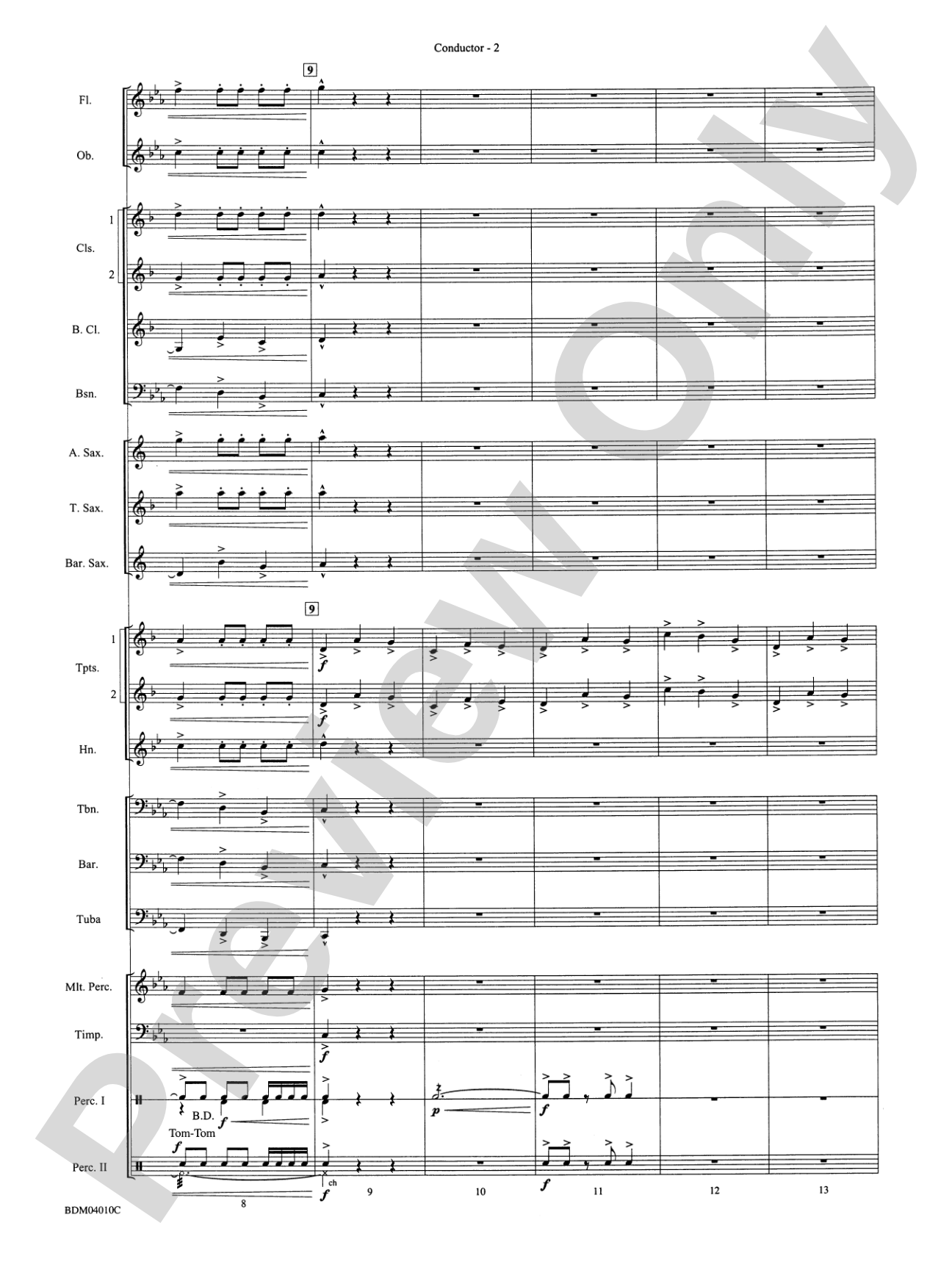 Contempo: Concert Band Conductor Score & Parts