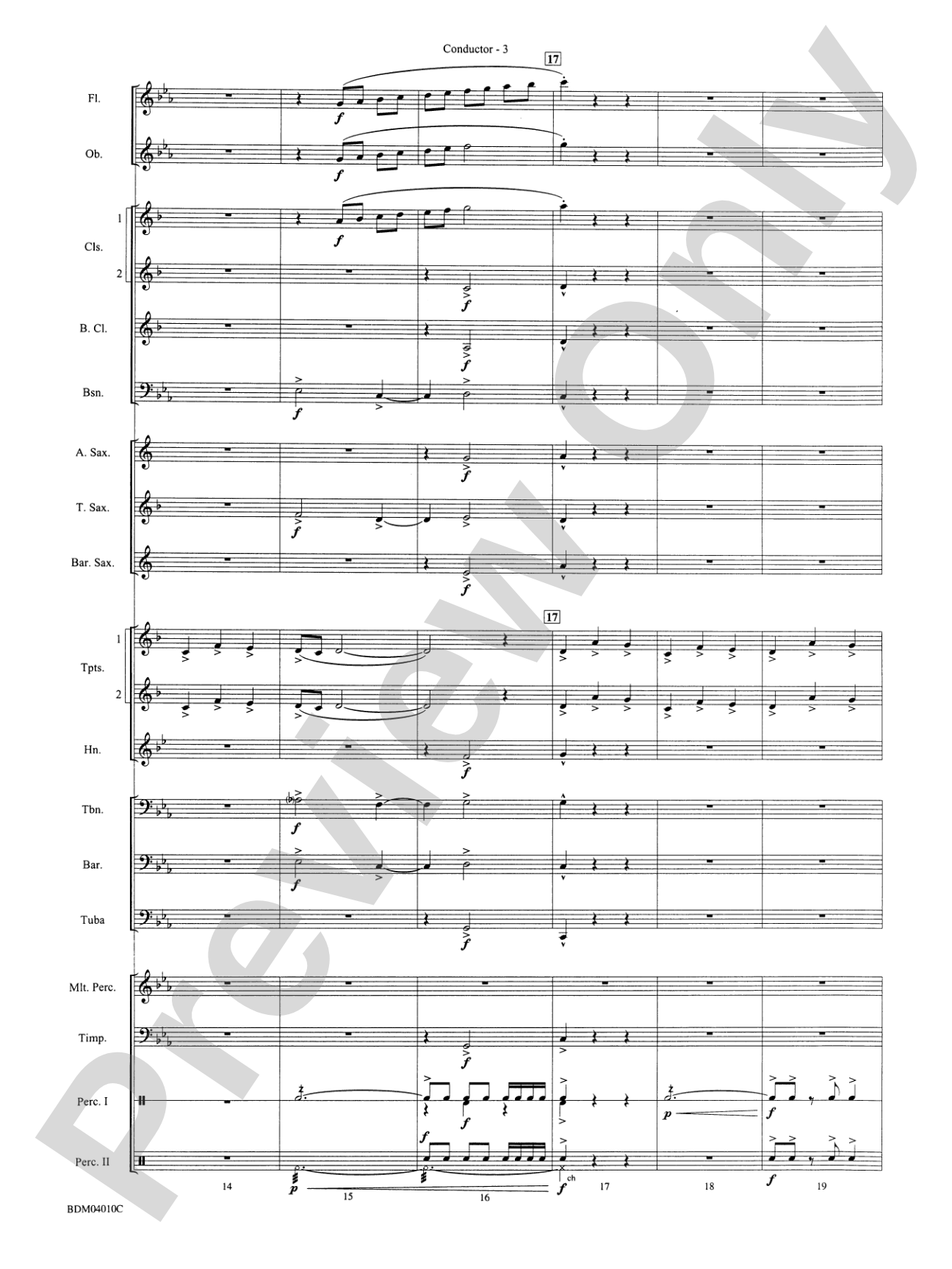 Contempo: Concert Band Conductor Score & Parts