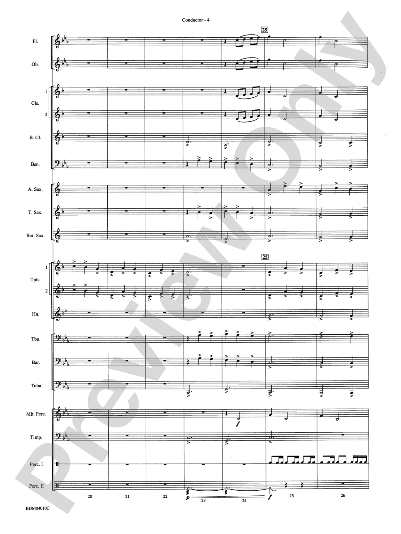 Contempo: Concert Band Conductor Score & Parts