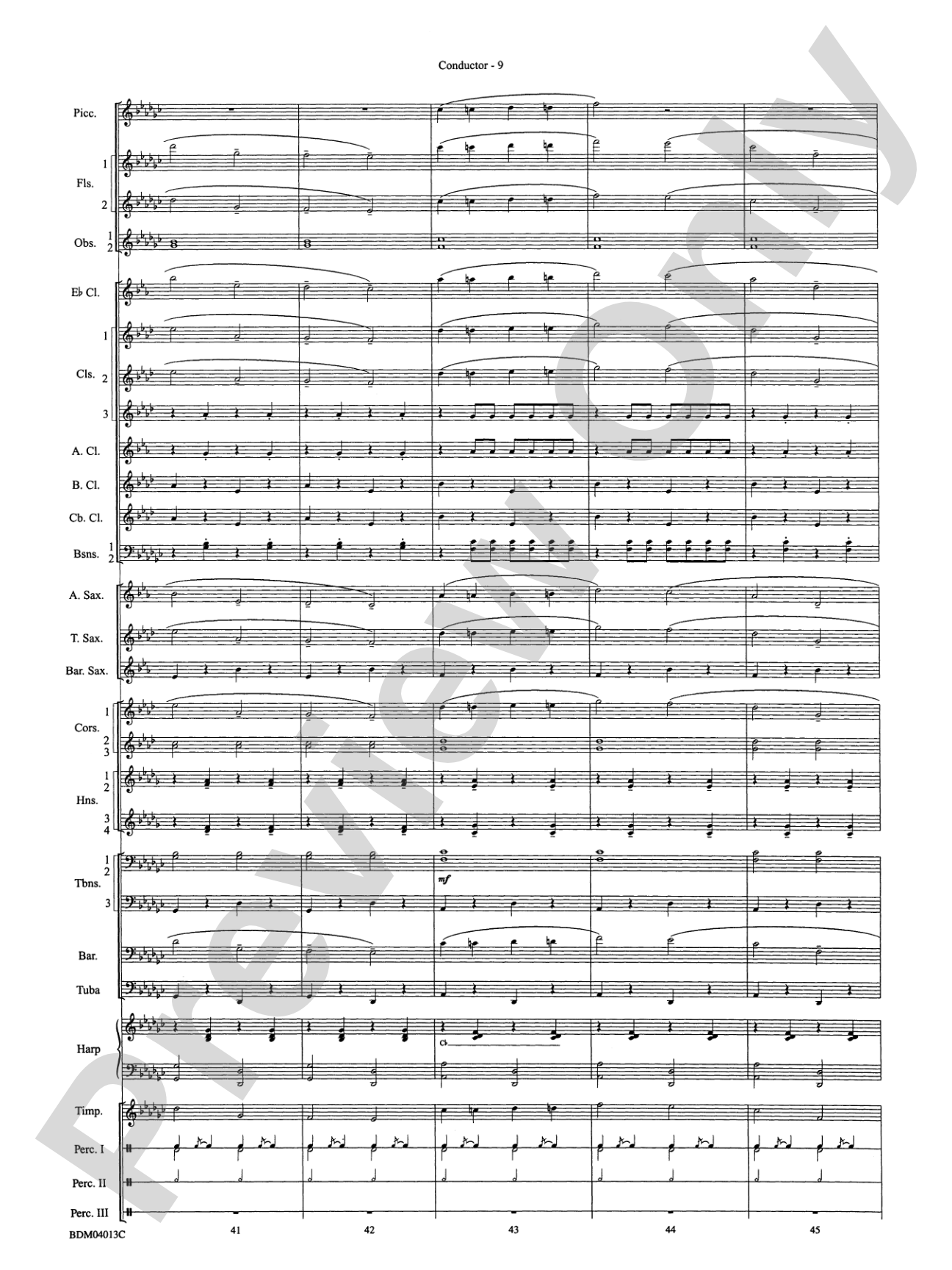 Nobles of the Mystic Shrine (March): Concert Band Conductor Score & Parts