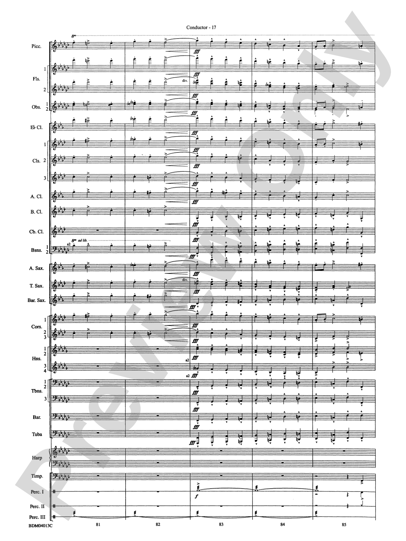 Nobles of the Mystic Shrine (March): Concert Band Conductor Score & Parts