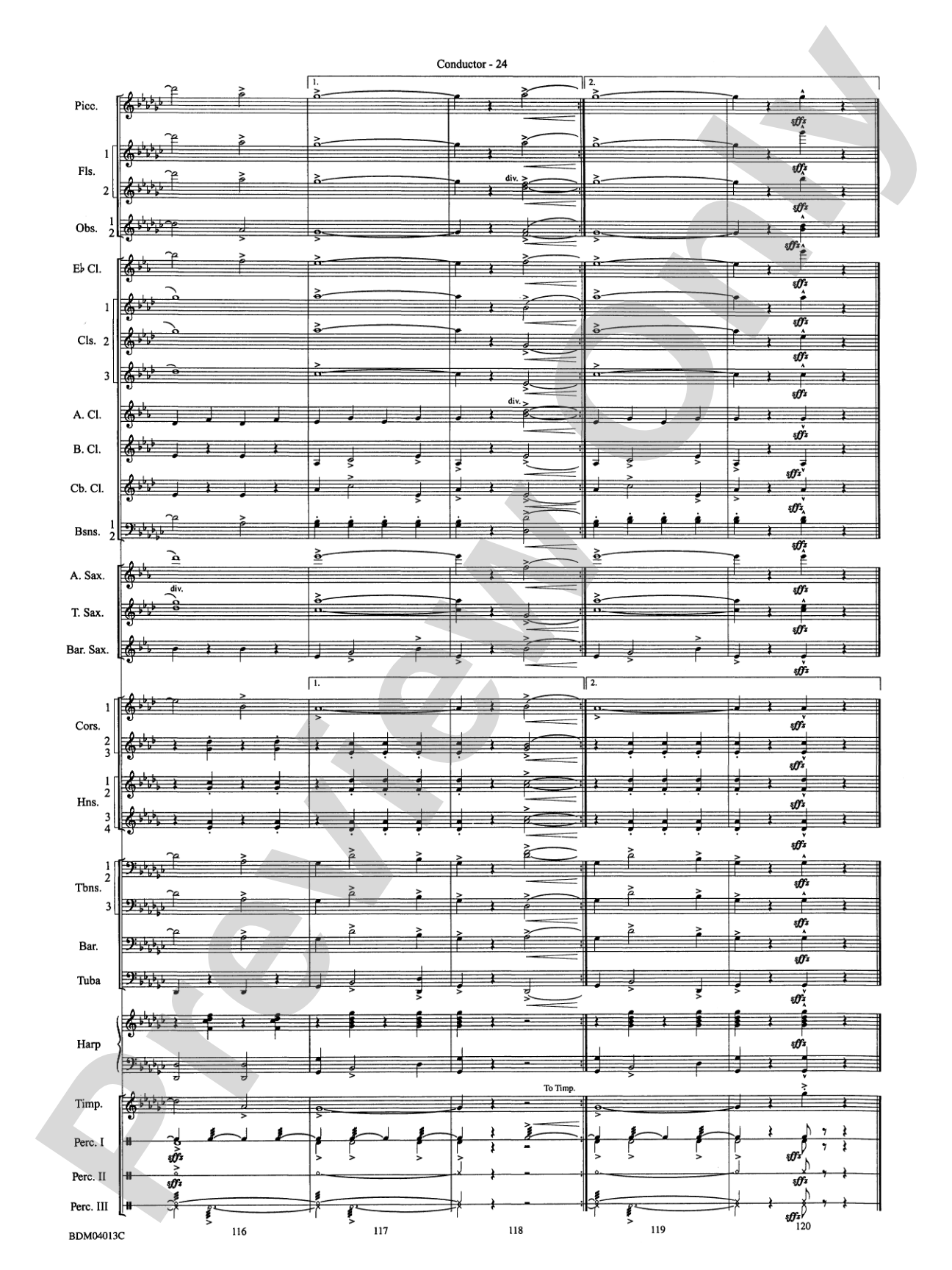 Nobles of the Mystic Shrine (March): Concert Band Conductor Score & Parts