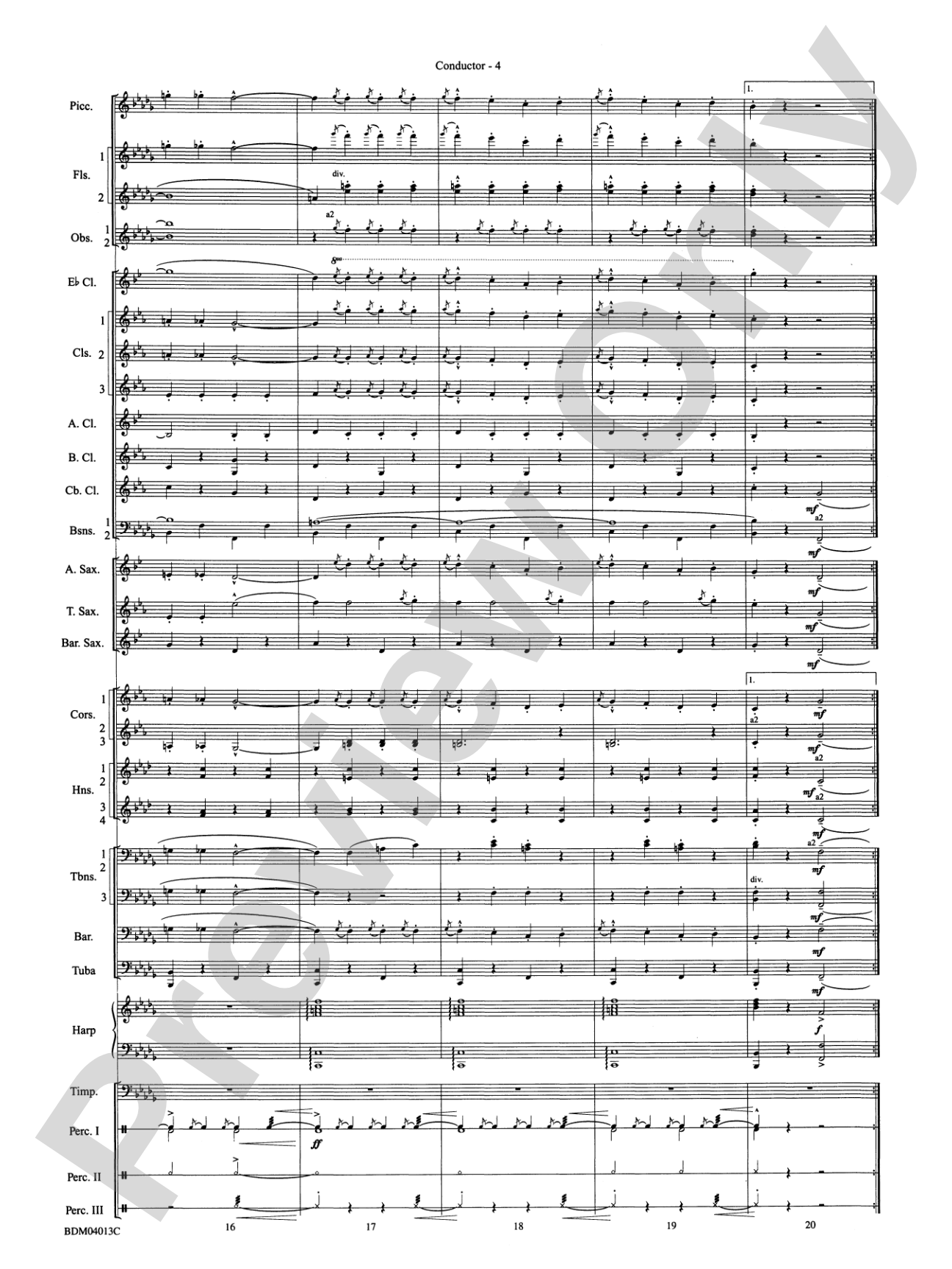 Nobles of the Mystic Shrine (March): Concert Band Conductor Score & Parts