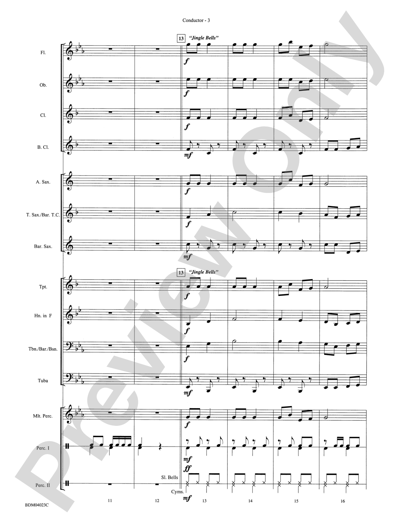 A Christmas Kazoo: Concert Band Conductor Score & Parts