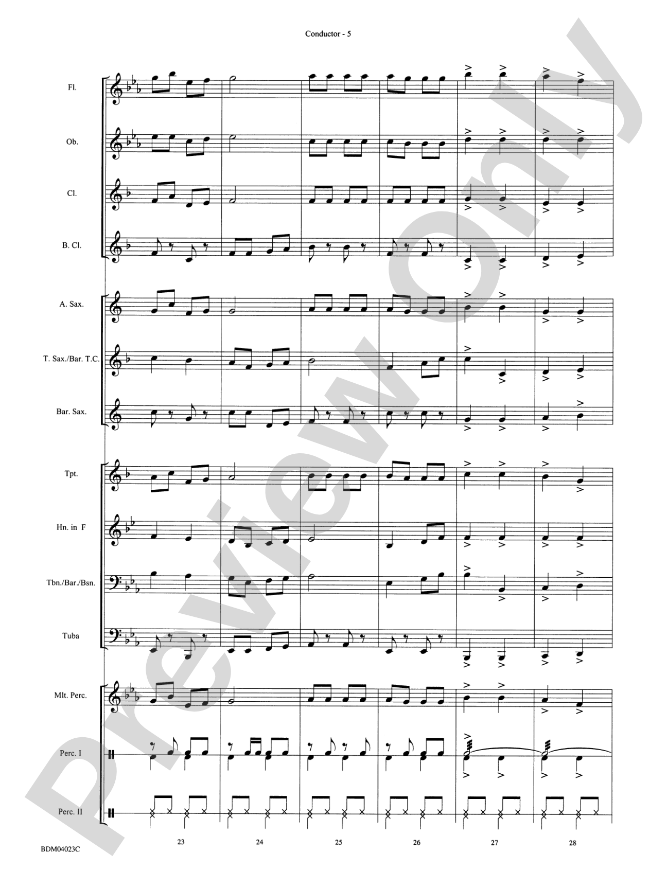 A Christmas Kazoo: Concert Band Conductor Score & Parts
