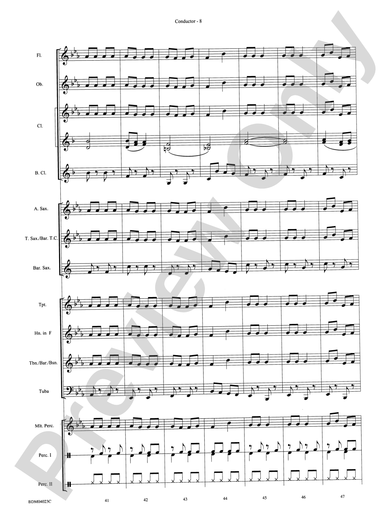 A Christmas Kazoo: Concert Band Conductor Score & Parts