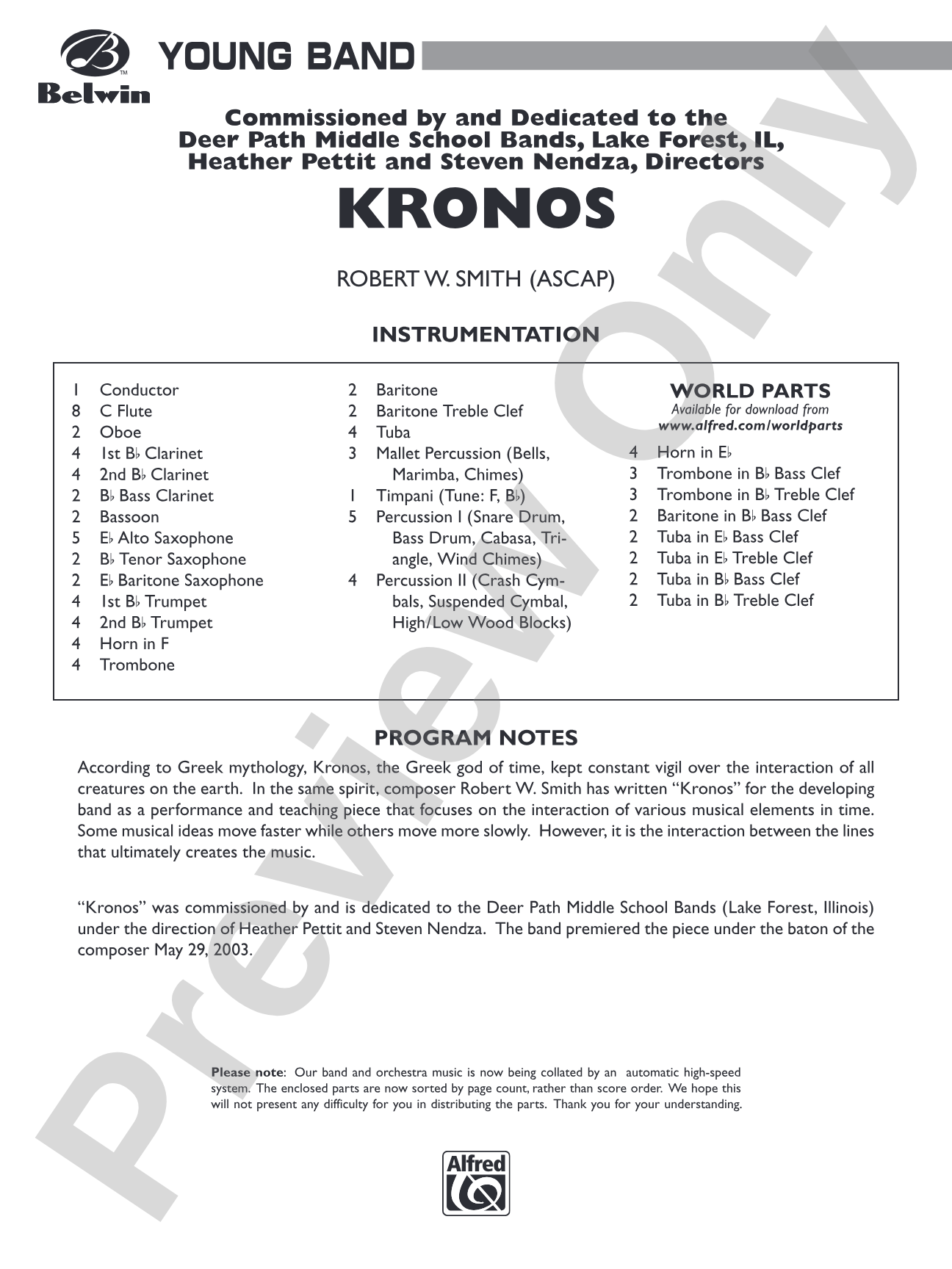 Kronos: Score