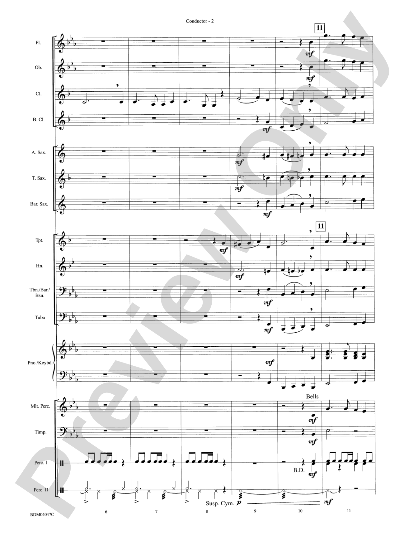 America, the Beautiful: Concert Band Conductor Score & Parts
