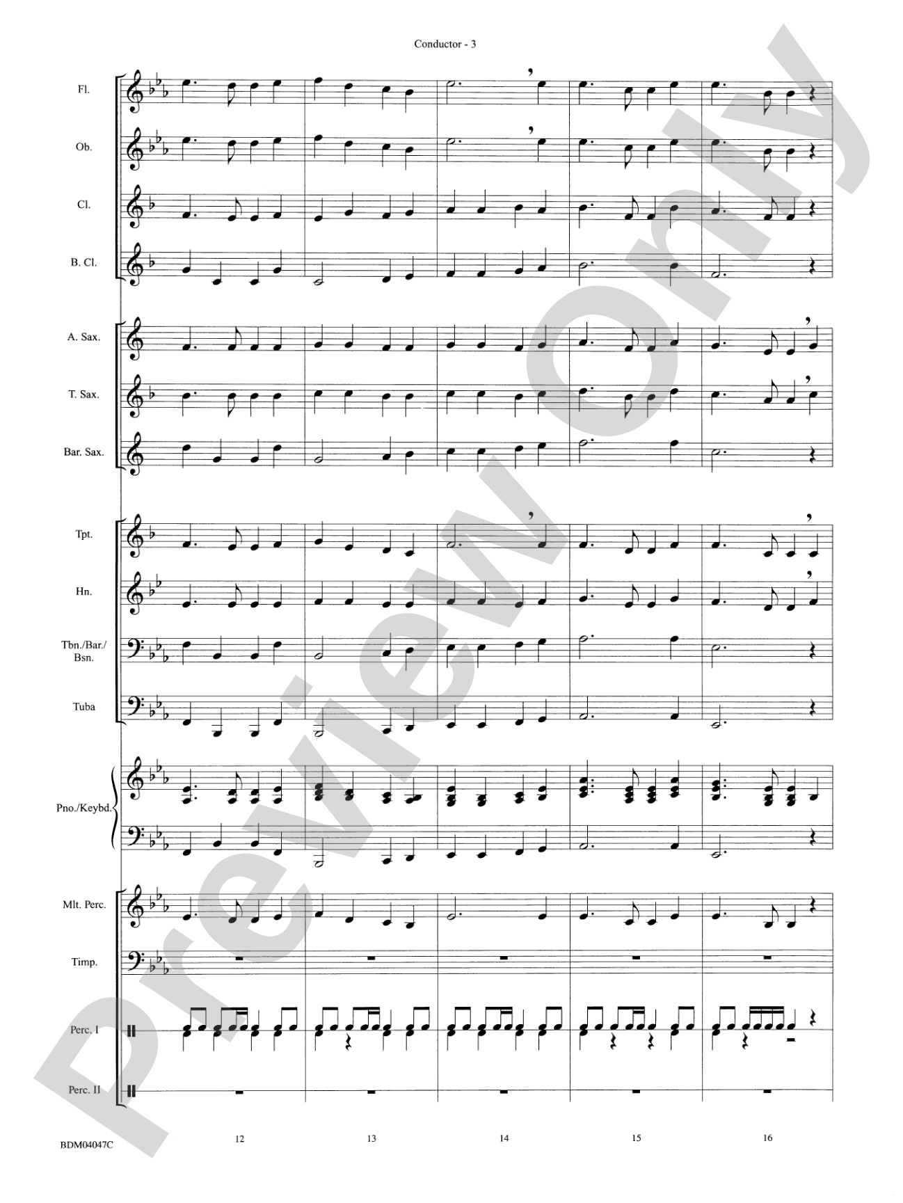 America, the Beautiful: Concert Band Conductor Score & Parts