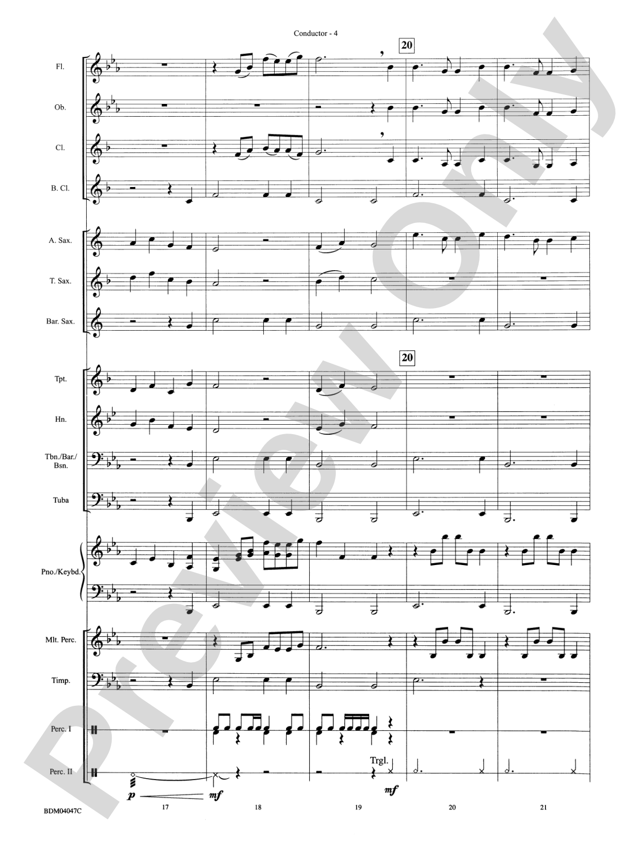 America, the Beautiful: Concert Band Conductor Score & Parts